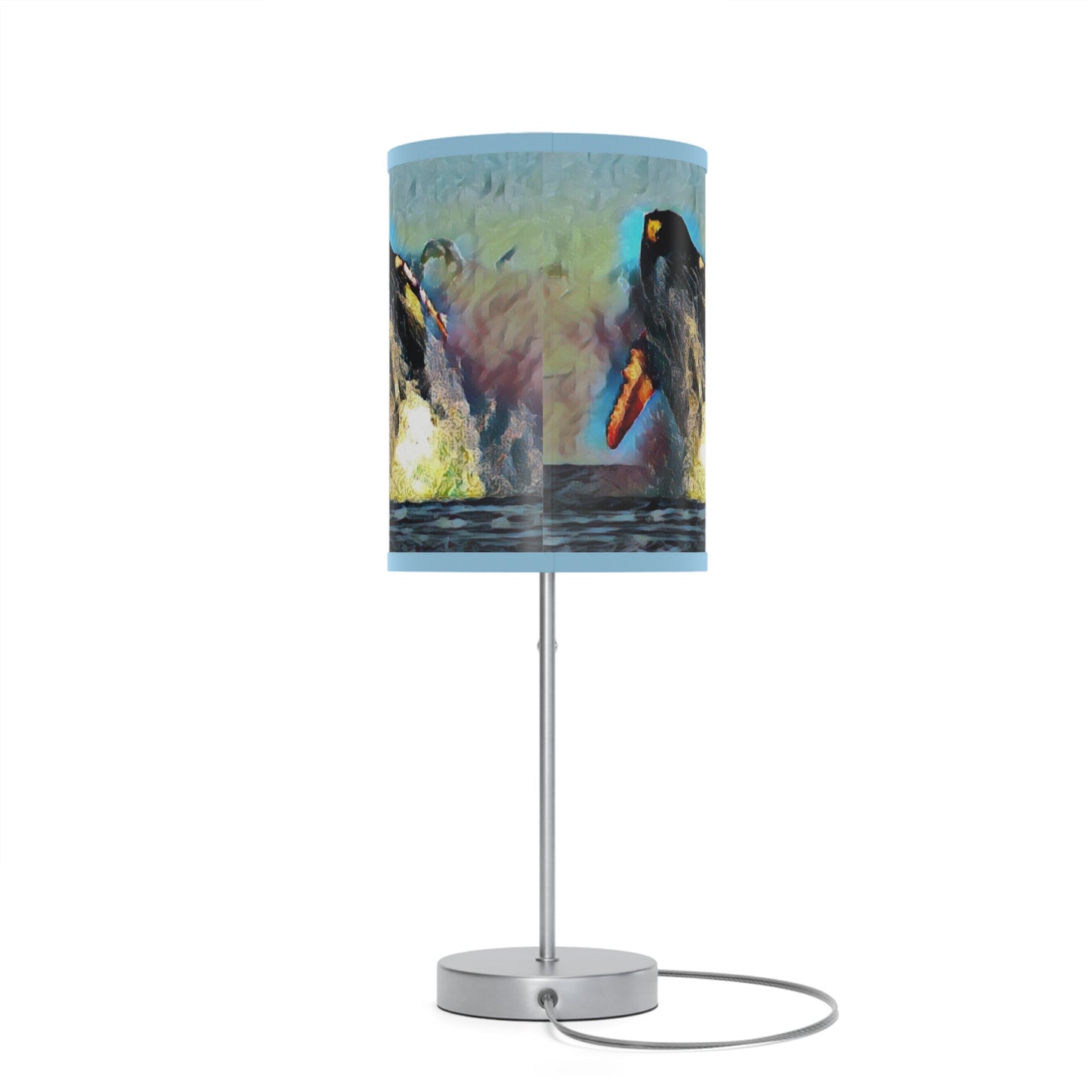 Lamp on a Stand, US|CA plug ... An Extraordinary Humpback Breach ... 'With Explosive Energy' ... Family Archives (KPH) ... Circa: 21st Century. Maui, HI ... Original Works ...