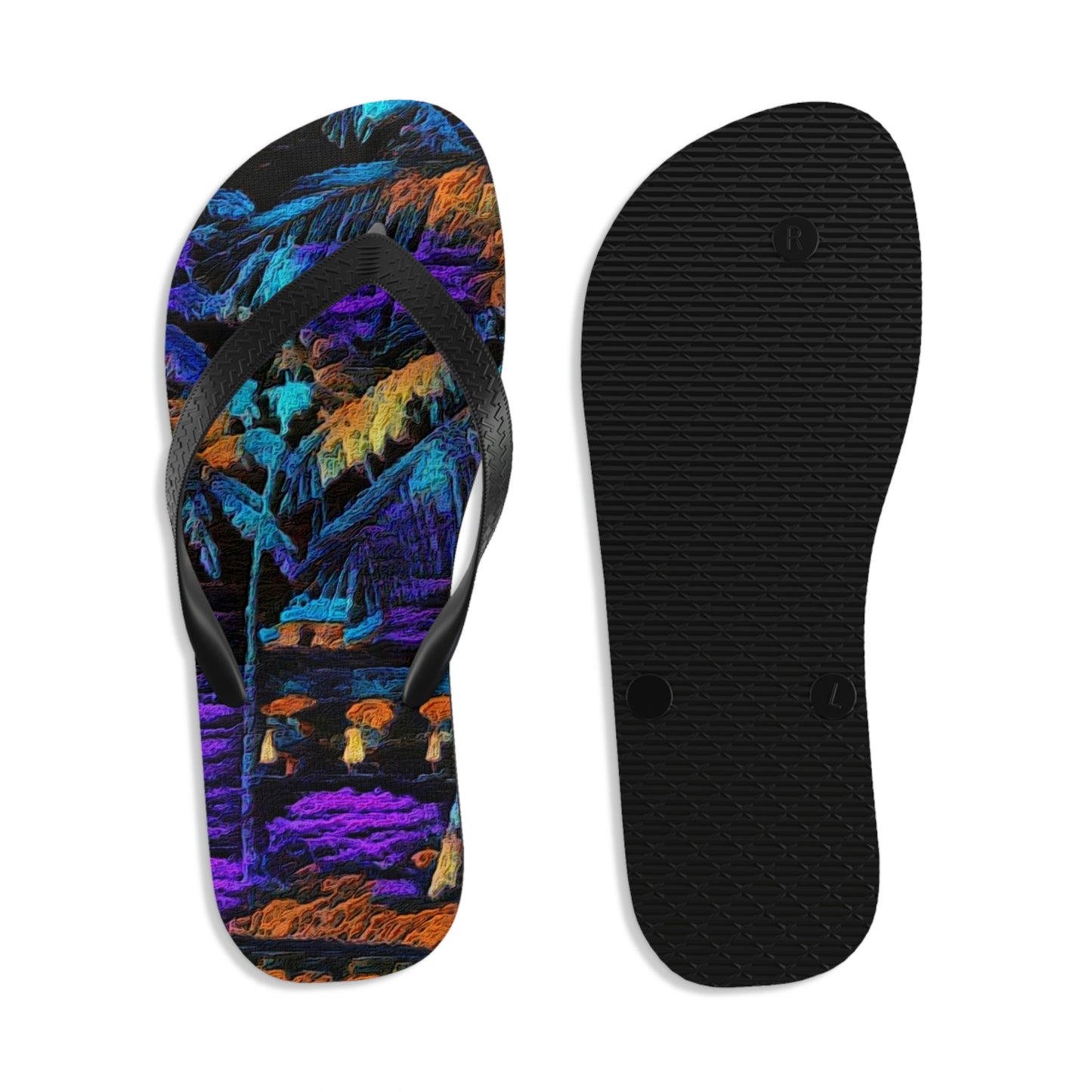 Unisex Flip-Flops ... "The Royal Hawai'ian: Waikiki Beach_Beach" ... Honolulu, HI ... Ocotber 2014 (Halloween) ... Original Works ...