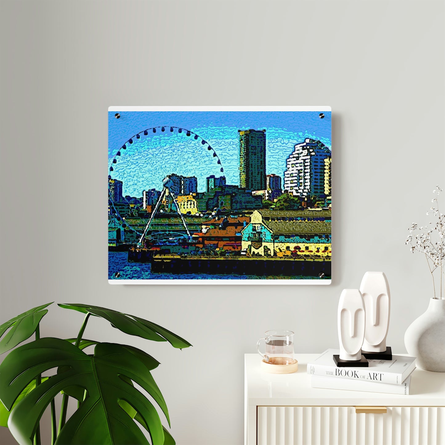 Acrylic Wall Art Panels ... That Classic Wheel ... 'Seattle's Wheel' ... & An Old Classic Waterside Vendors ...  'Family Archives' ... Original Works ...