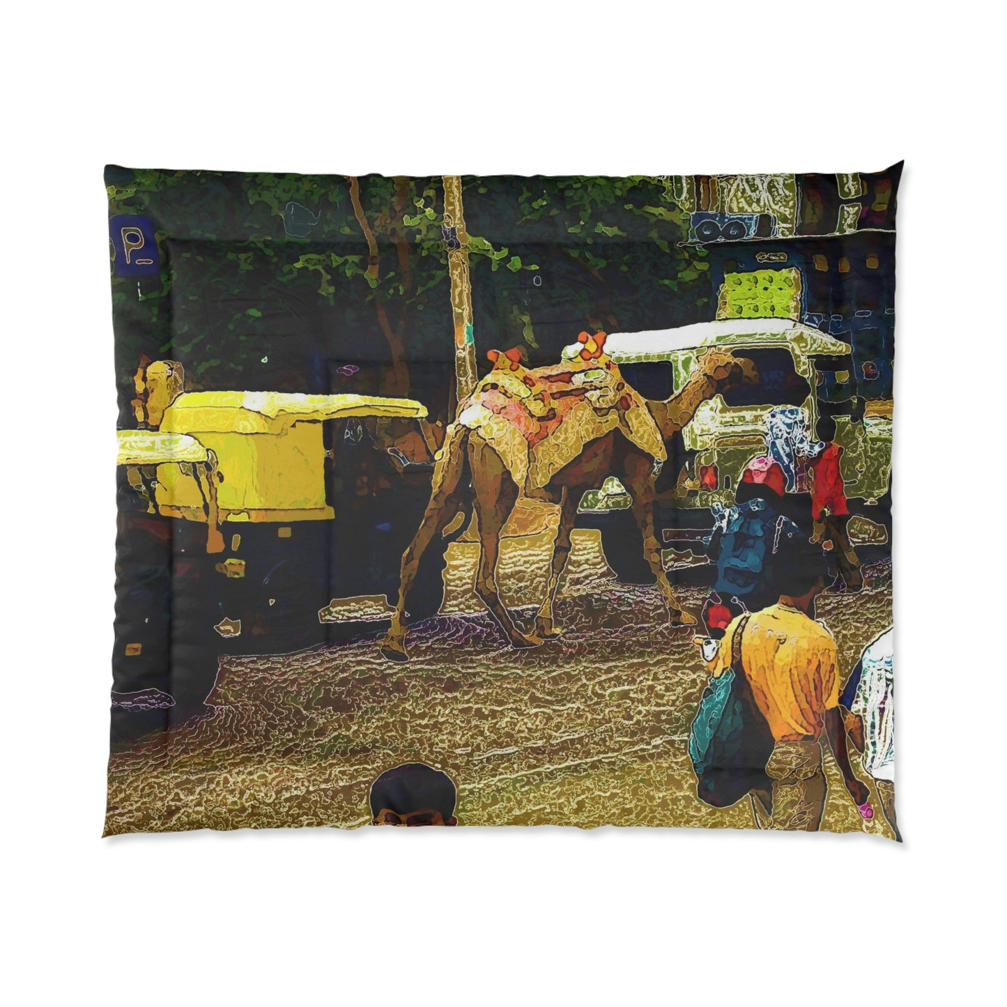 Comforter ... "Truckin'-Up-To-Buffalo ... 'Oops - Wrong Country' ... Truckin'-Up-To-New Delll -'E' ... " ... (Delhi, India) ... 5July2007. Original Works ...
