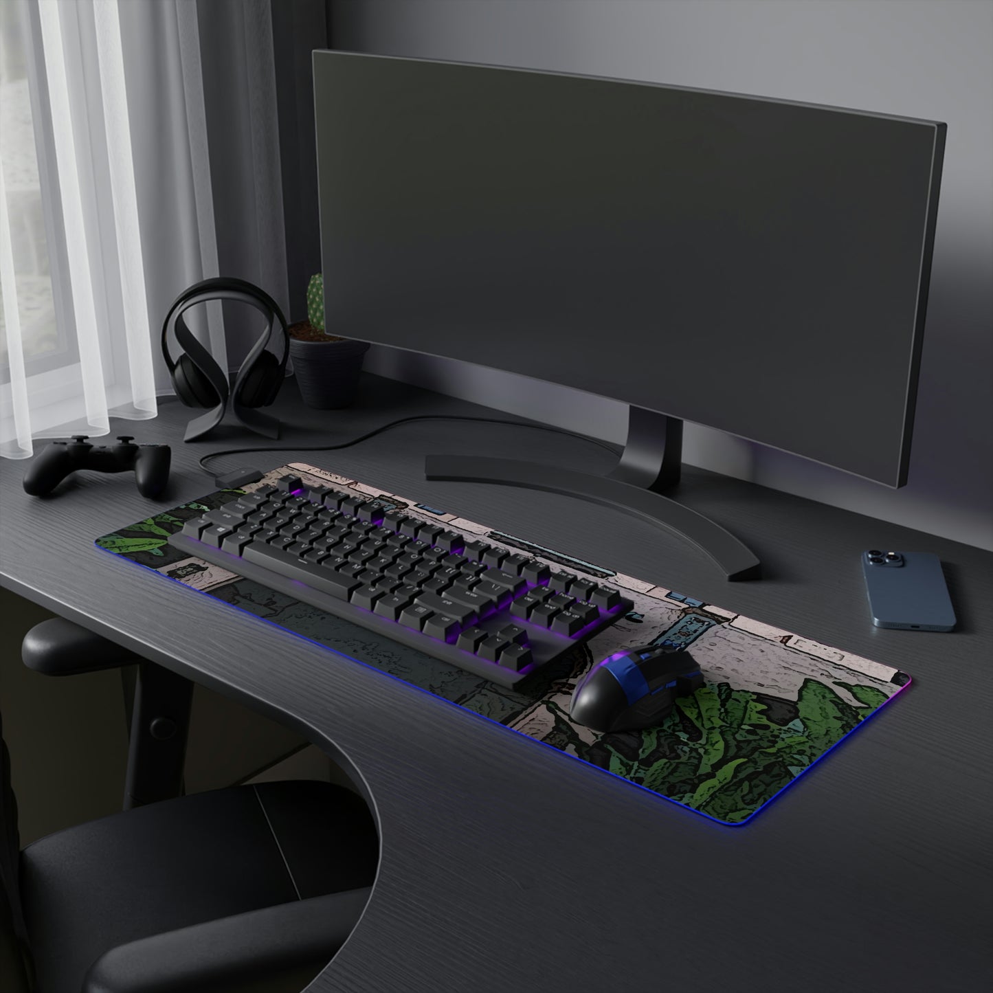LED Gaming Mouse Pad ... "La Grande Entree" At: 'The Pink Palace' ... The Royal Hawai'ian ... Honolulu, HI ... '27Oct2014' ... Original Works ...