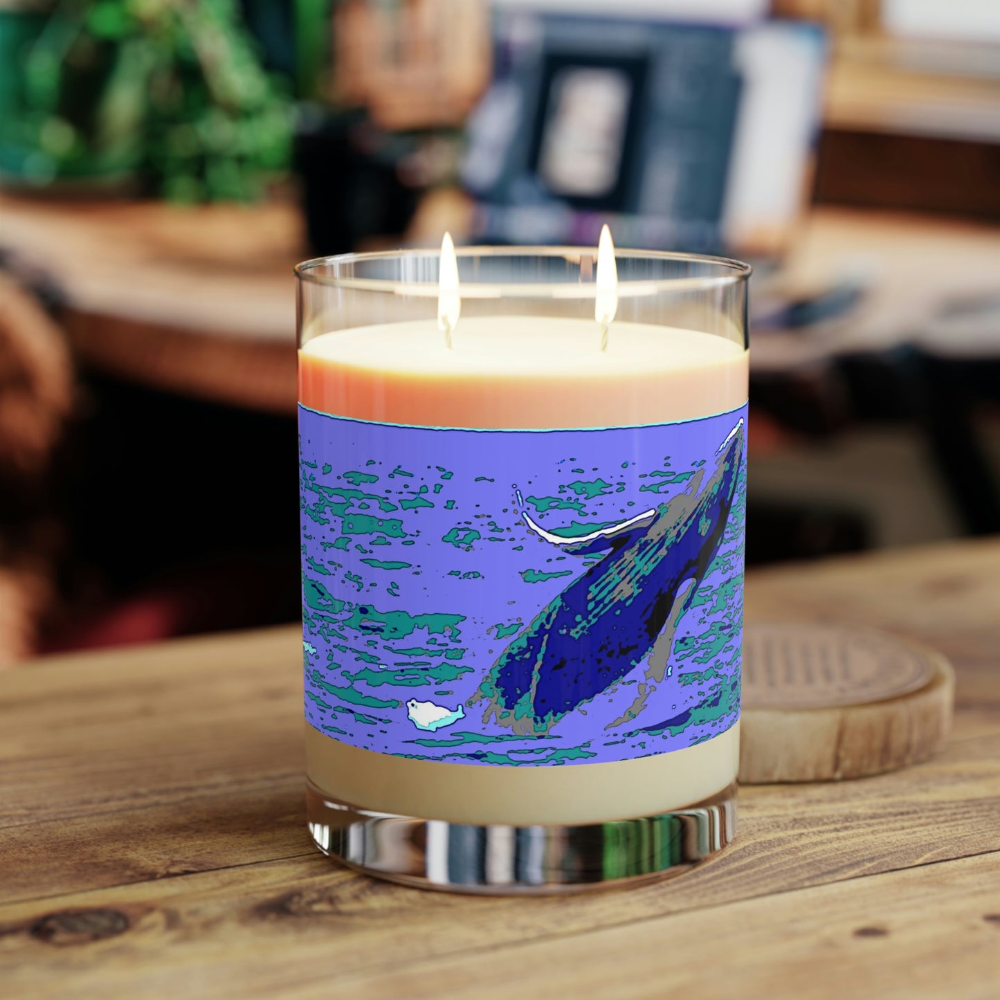Scented Candle - Full Glass, 11oz ... Baby Humpback Breaching ... Maui, HI: April 2022 ... "Family Archives: KPH" ... Original Works ...