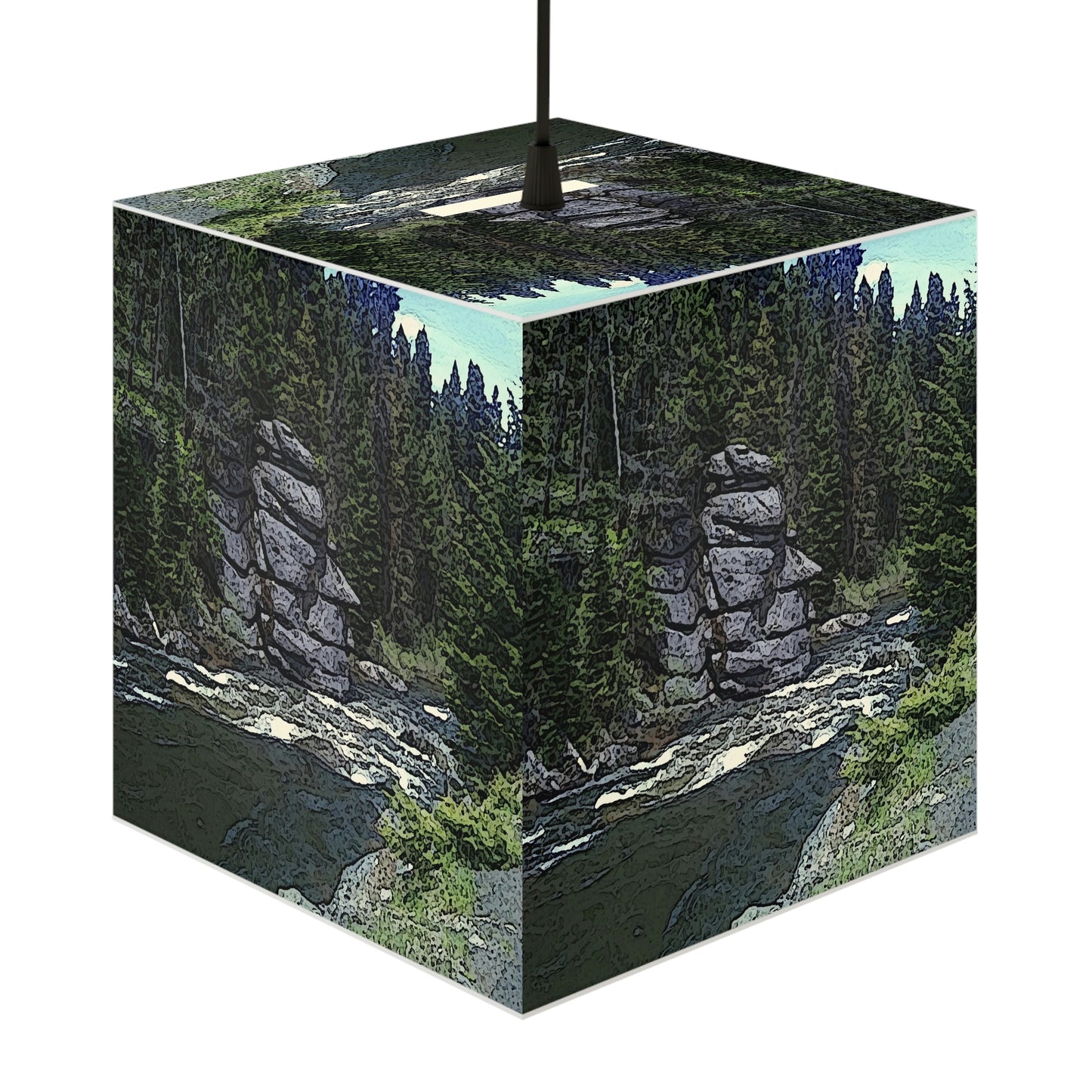 Light Cube Lamp ... "I Am Innocent" ... Tricky-Dick Immortalized ... Nixon Rock: Along The River ... Central Idaho, Summer 2020 ... Original Works ...