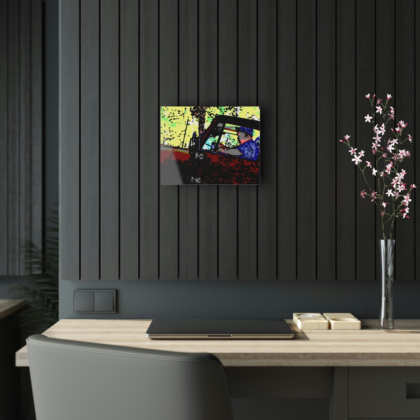 Acrylic Prints ... "Jeep & Bronco-Bustin'-It Up The Mountain Road"  ... Spring 2021 ... Rhett Creek, Idaho ... Original Works ...