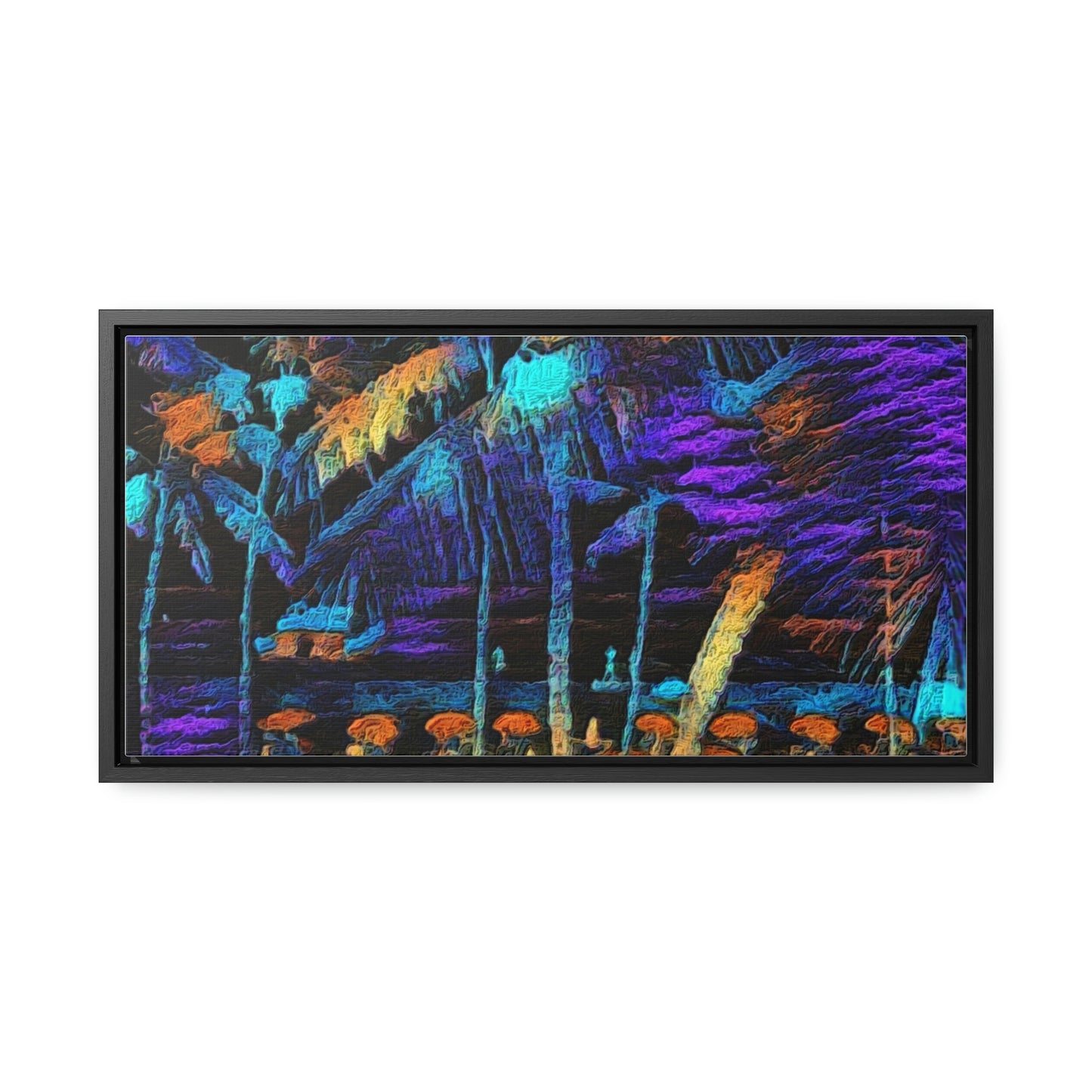 Gallery Canvas Wraps, Horizontal Frame ... "The Royal Hawai'ian: Waikiki Beach_Beach" ... Honolulu, HI ... Ocotber 2014 (Halloween) ... Original Works ...