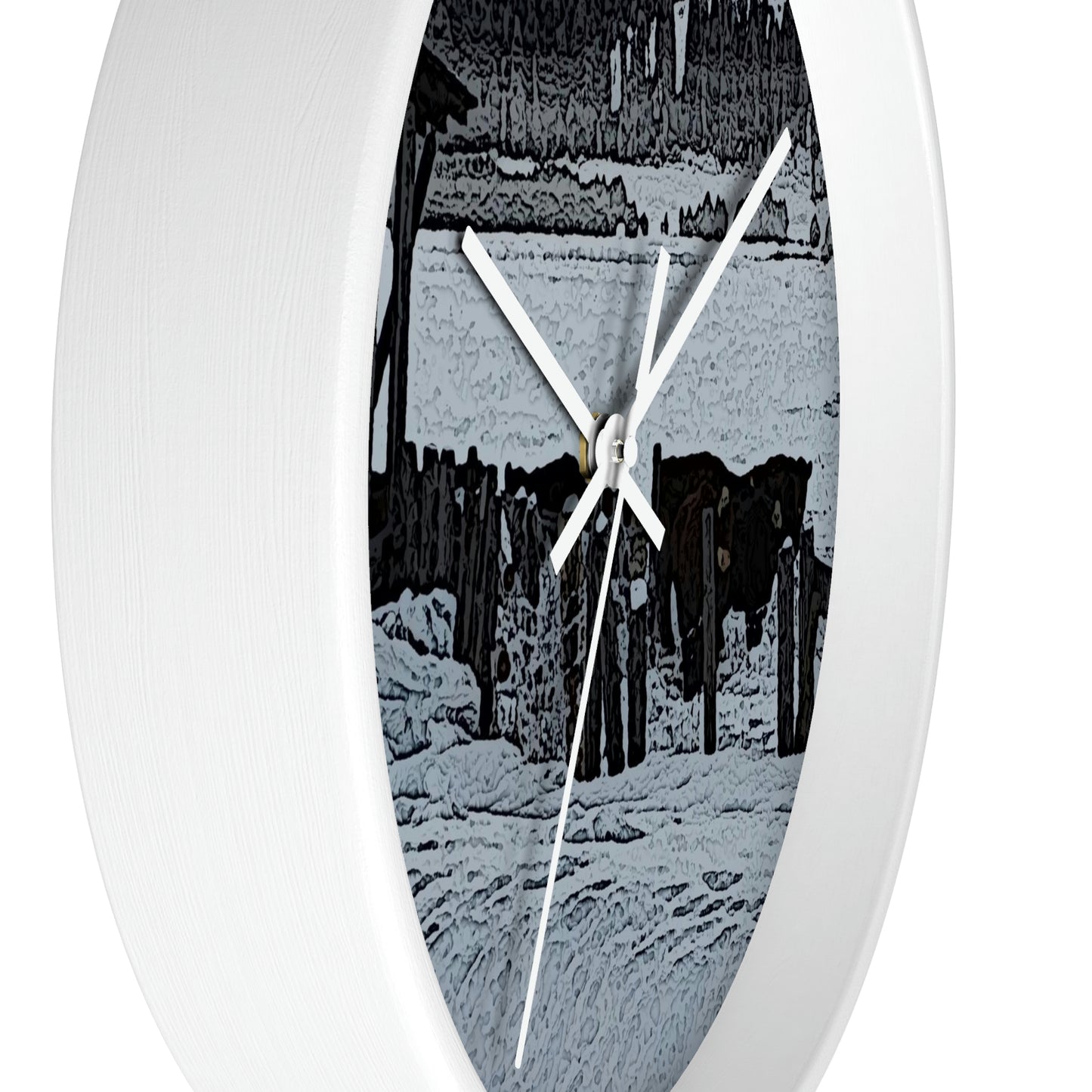 Wall clock ... A Quiet Morning ... "Along The Red River & Nature Preserve Plateau" ... Jan23 ... Original Works ...