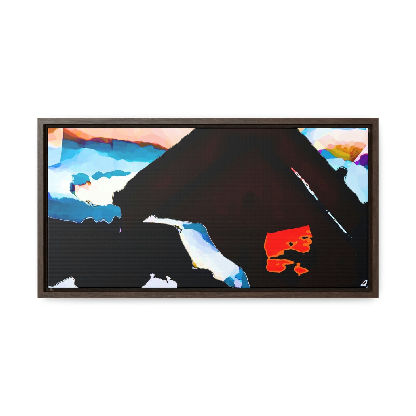 Gallery Canvas Wraps, Horizontal Frame ... After An Intense Snow Storm ... 'Digging Out' ... A Vehicle & Cabin "In The Mountains" ... March 2023 ... Original Works ...