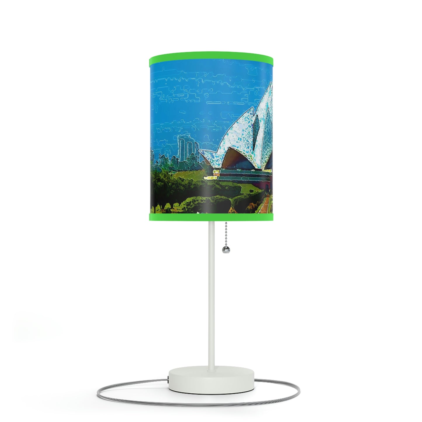 Lamp on a Stand, US|CA plug ... 'Bahai'i House-Of-Worship' ... "Lotus Temple: Delhi, India, 2008" ... Original Works ...