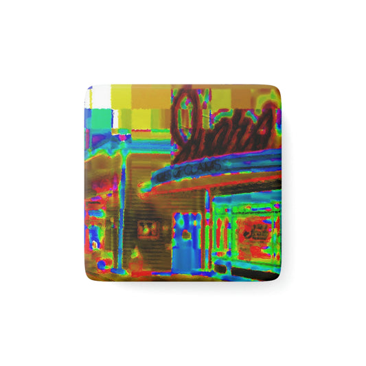 Porcelain Magnet, Square ...  In-A-Hurry & Stressed? ... Remember: Keep "Clam" ... Clam_Happy ...  'Ivars: Seattle Waterfront' ... Personal Archives ... Original Works ...