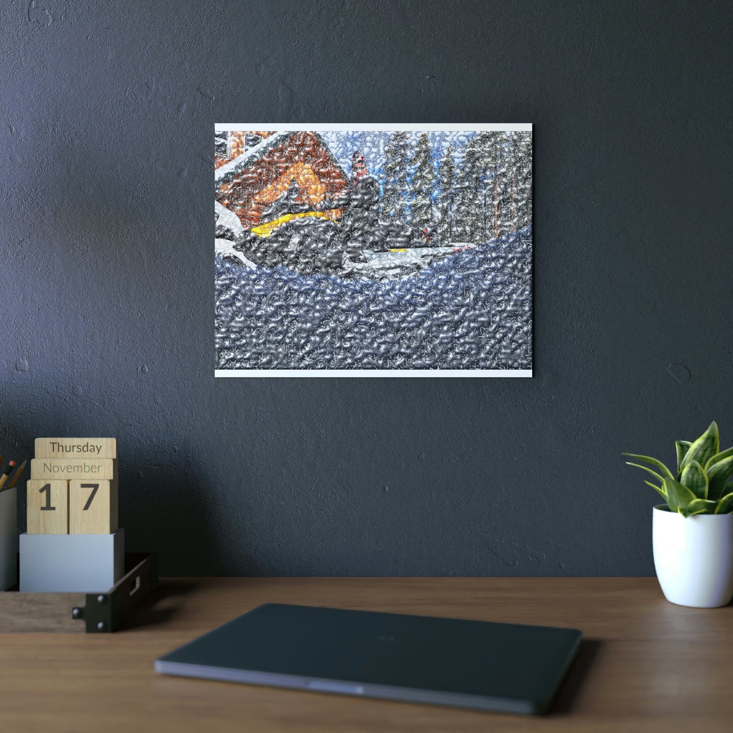 Aluminum Composite Panels ... "Packing After The Storm" ... Circa 3Apr23 ... Rhett Creek, Idaho, USA ... Original Works ...