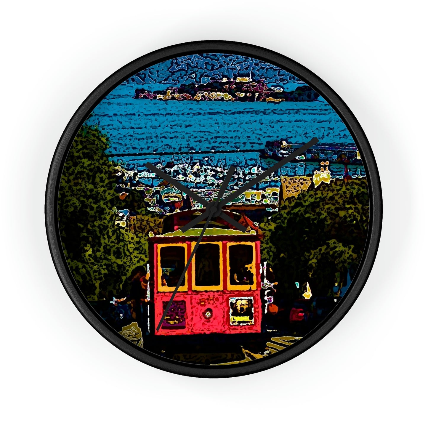 Wall clock ... San Francisco ... 'A Rice-A-Roni-A-San Francisco Treat' ... "A Cable Car Classic" ... Family Archives: 1973 ... Original Works ...