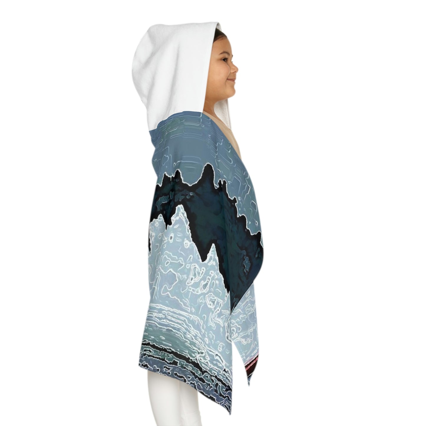 Youth Hooded Towel ...  Seattle Columbia Cup On Lake Washington ... "Dave Wilcox Heads For The Win" ... Associate Gift-Photo ... Original Works ...