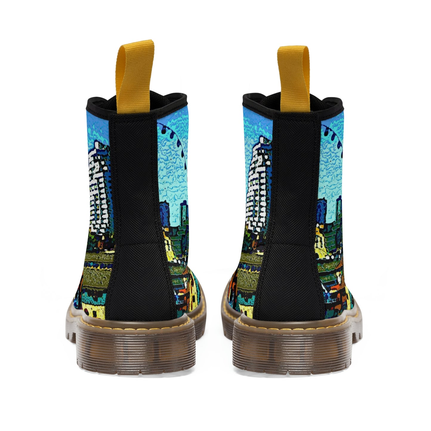 Men's Canvas Boots ... That Classic Wheel ... 'Seattle's Wheel' ... & An Old Classic Waterside Vendors ...  'Family Archives' ... Original Works ...