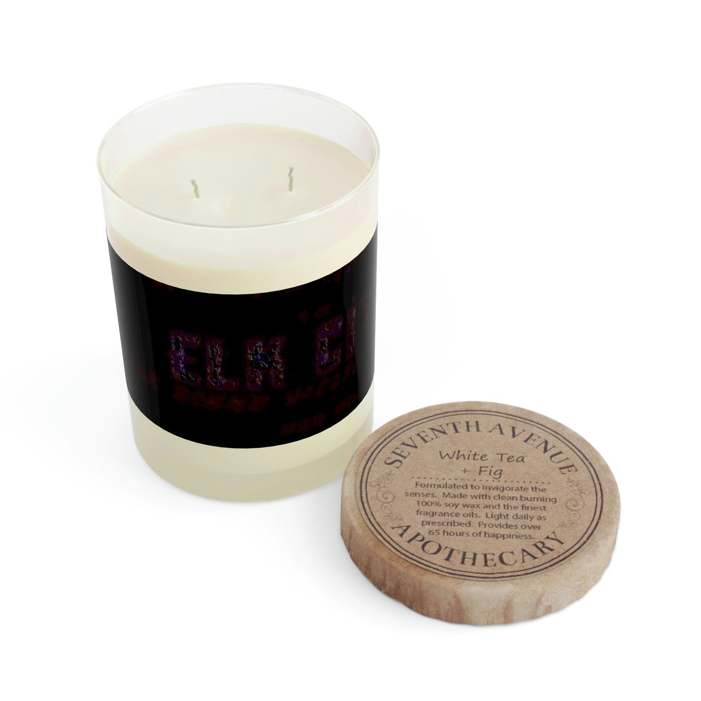 Scented Candle - Full Glass, 11oz ... Car Approaches From The Stern ... Moon Ascendary From The Bow ... "Two Friendly Travellers On A Cold Night Near Elk City" ... C