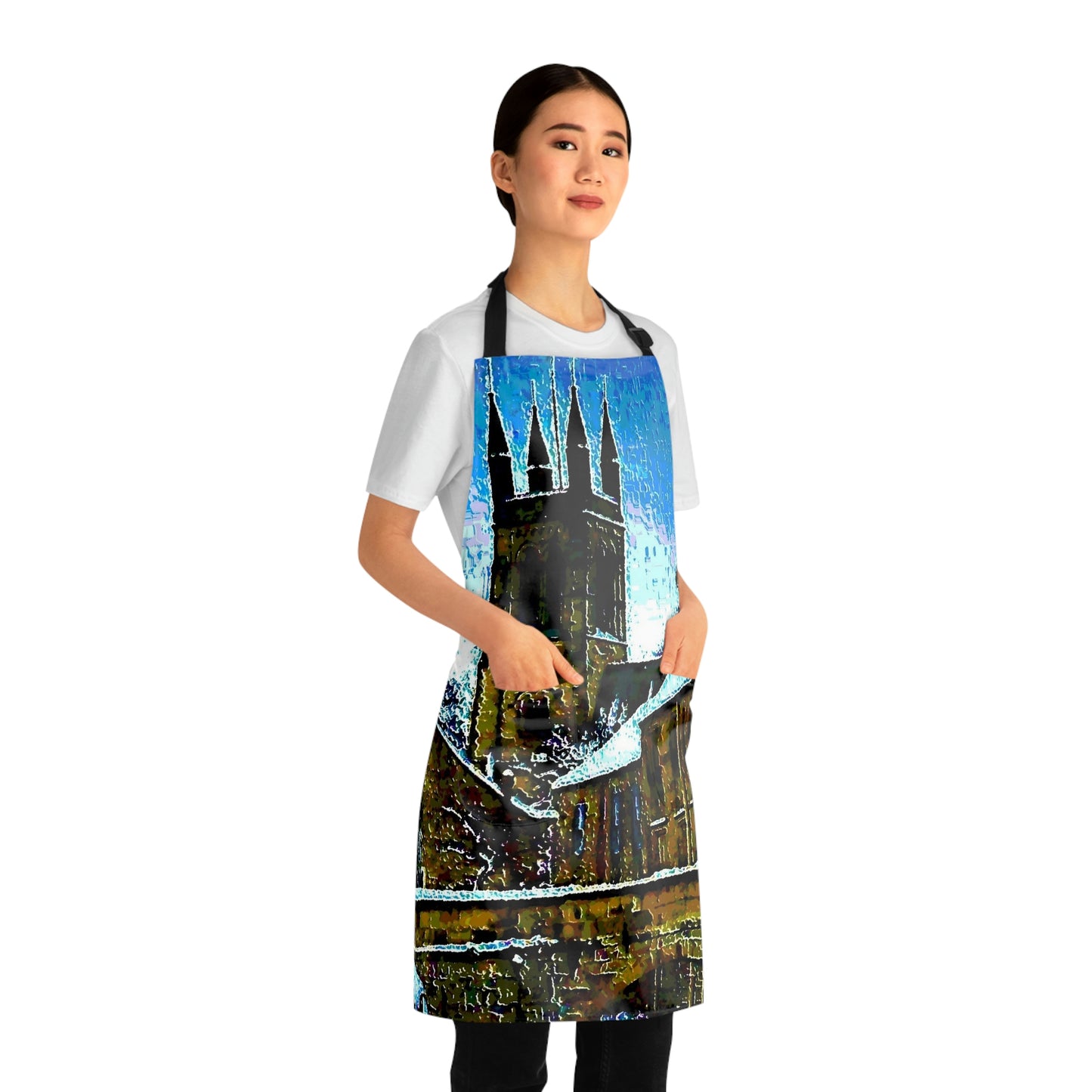 Apron (AOP) ... Walikng The Streets & Alleys ... 'Strolling The Canals ... '  ... Original Works  ...