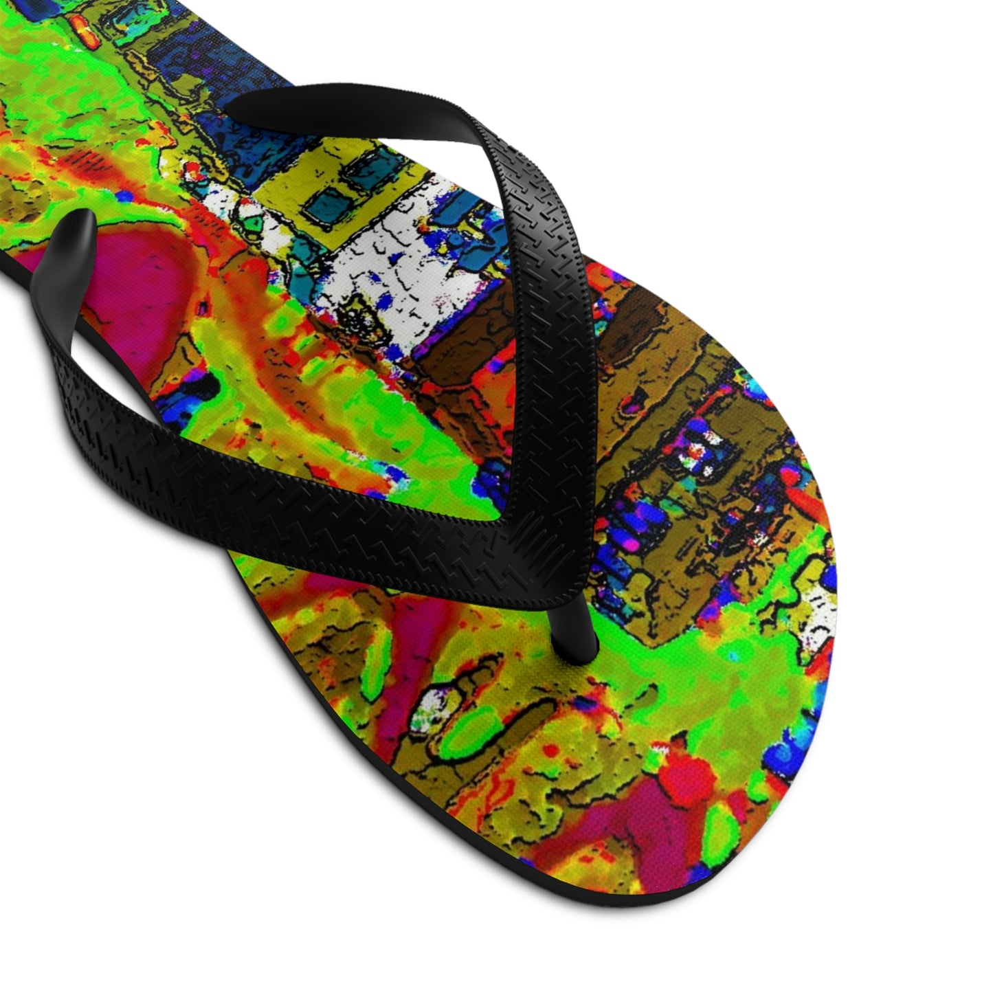 Unisex Flip-Flops ... A Crazy Street ... 'Eight Winding Curve-Switchbacks' ... "Lombard Street, San Francisco, CA' ... Family Archives: 1970's ... Original Works ...