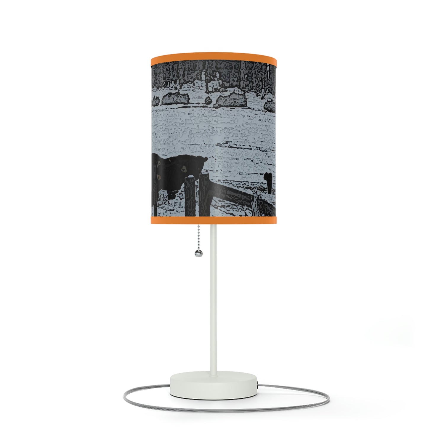 Lamp on a Stand, US|CA plug ... A Quiet Morning ... "Along The Red River & Nature Preserve Plateau" ... Jan23 ... Original Works ...