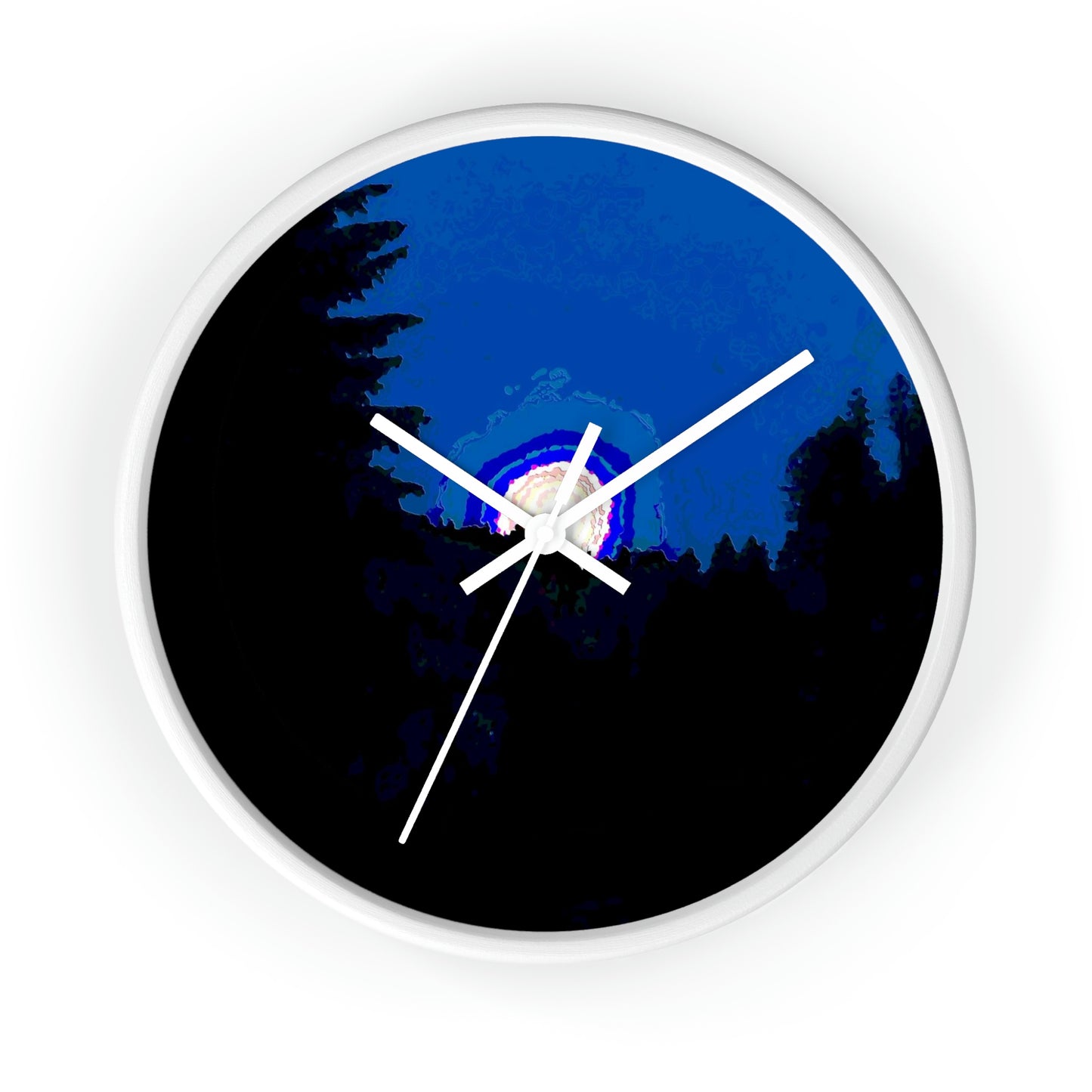 Wall clock ... "The Road Home" ...' Over The River & Through The Woods To? ...' ... Moonscape Near Elk City, Idaho ... Original Works ... 5Jan23 ...