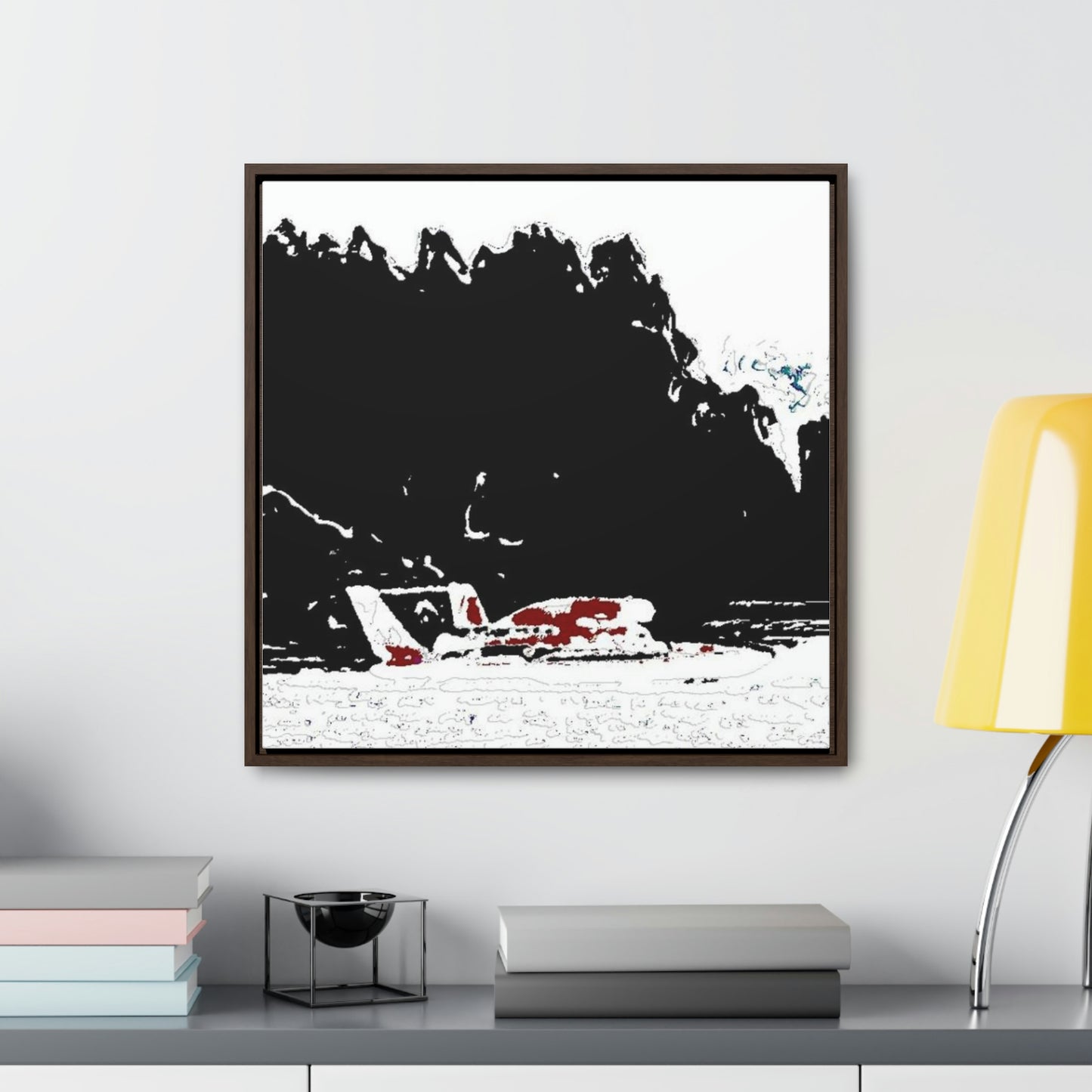 Gallery Canvas Wraps, Square Frame ...  Seattle Columbia Cup On Lake Washington ... "Dave Wilcox Heads For The Win" ... Associate Gift-Photo ... Original Works ...