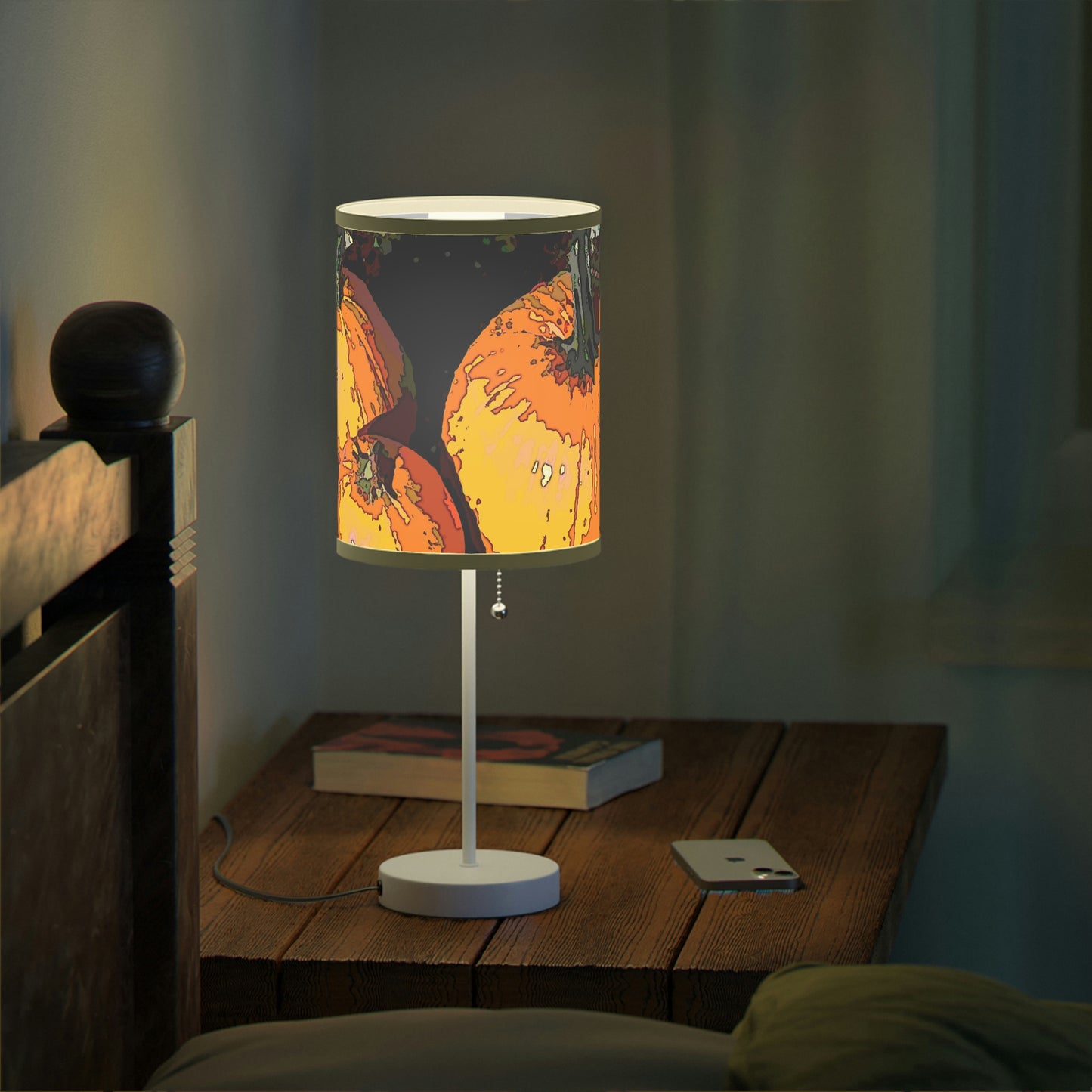 Lamp on a Stand, US|CA plug ... "A Lantern Within A Jack-O-Lantern" ...