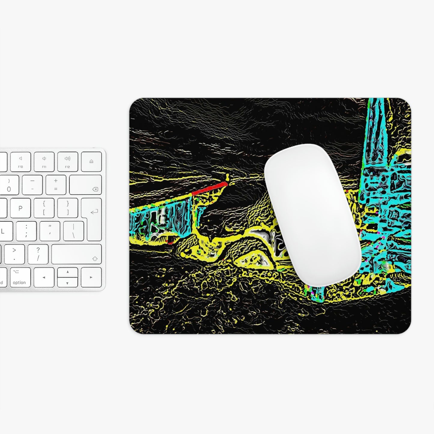 Mouse Pad ... "Snow Vehicle In Snow Storm At-Rest" ... Circa 12Mar23 ... Central Idaho ... 18-Hours Rendering Time: Original Works ...