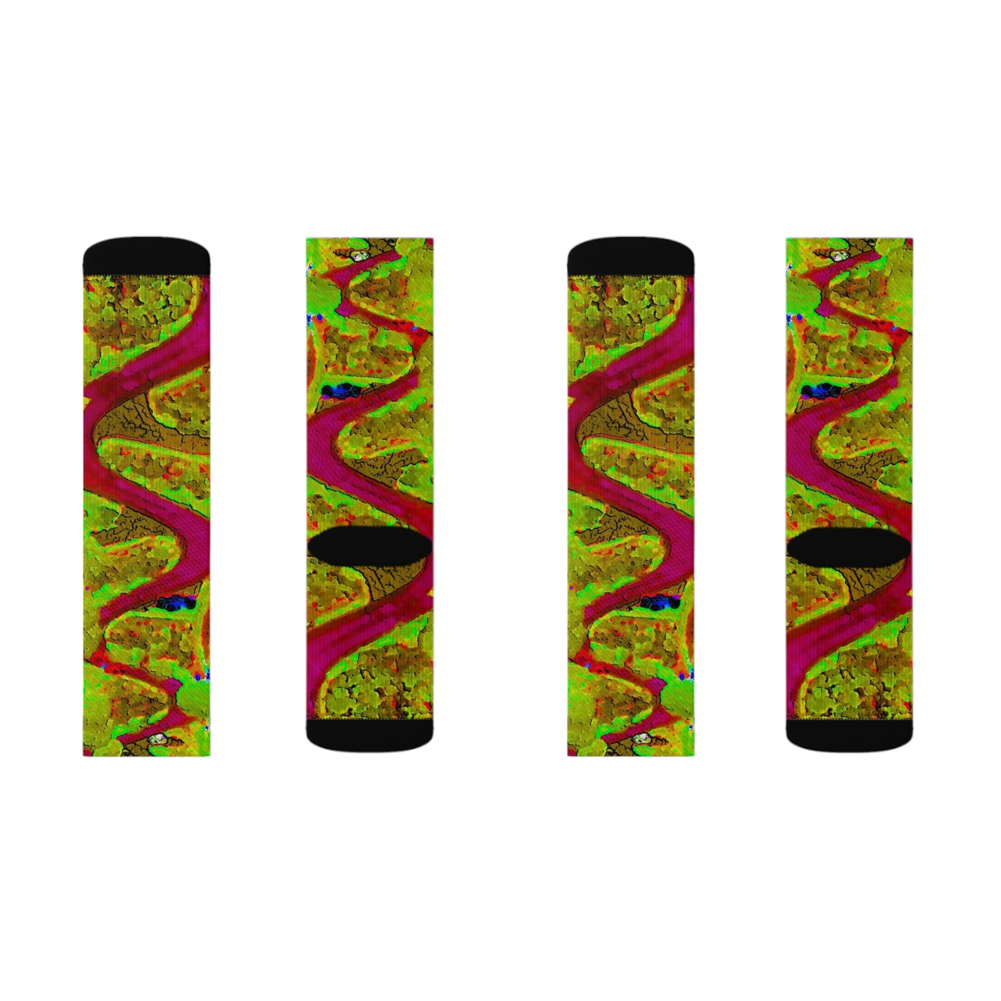Sublimation Socks ... A Crazy Street ... 'Eight Winding Curve-Switchbacks' ... "Lombard Street, San Francisco, CA' ... Family Archives: 1970's ... Original Works ...