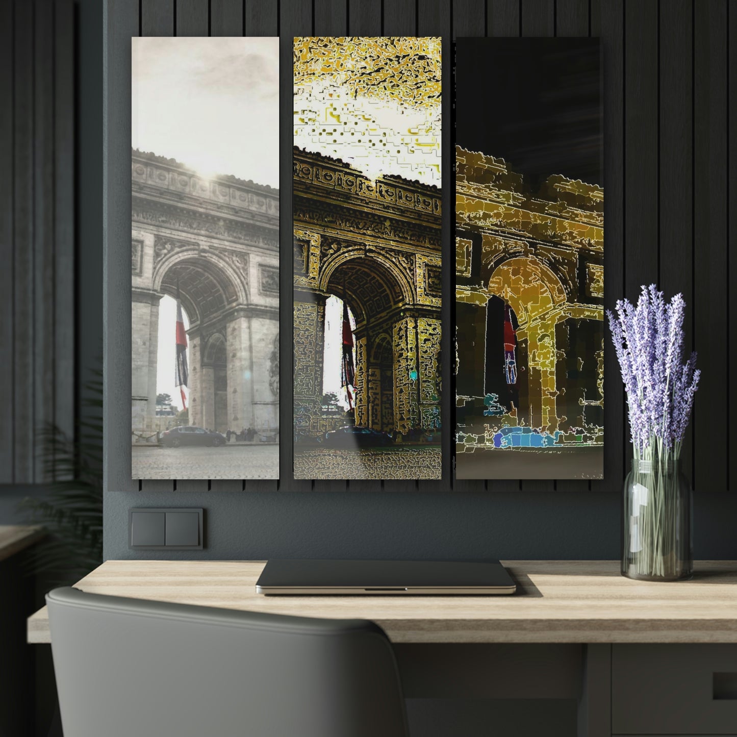Acrylic Prints (Triptych) ...  L'Arc de Triomphe ... 'Barbara Joan Bonnell-Holt Photo' ... Circa 1972 ... Oringinal Works ...