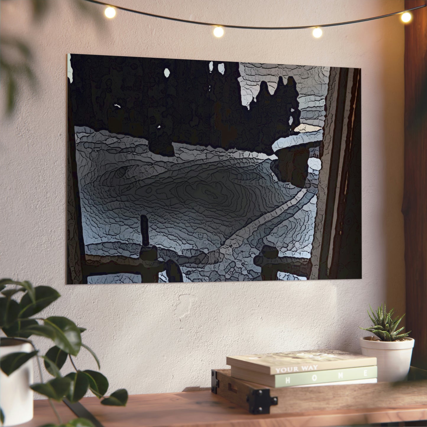 Aluminum Composite Panels ... "It's Warm Inside & Very Cold Outside" ... Duty Calls ... Winter-Cabin-Scene: December 2022 ... Original Works ...