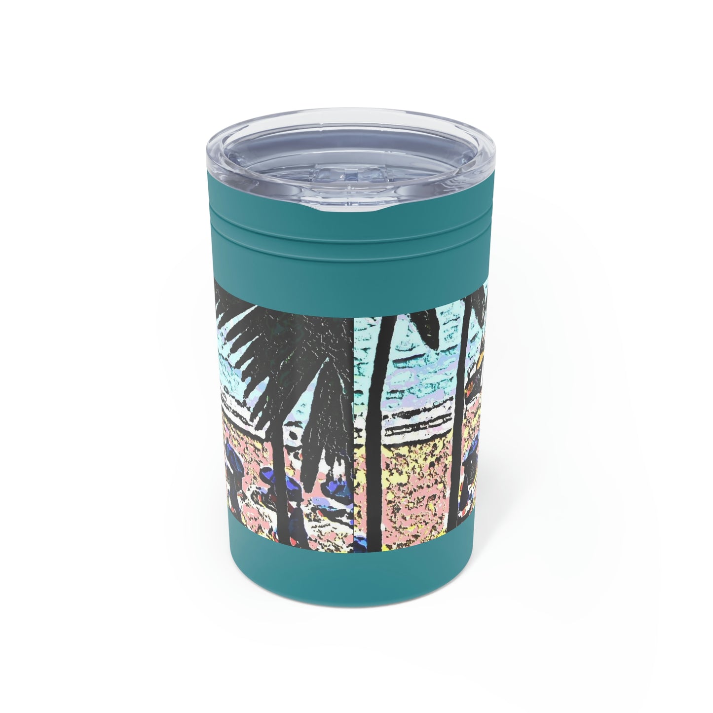 Vacuum Insulated Tumbler, 11oz ... "A Beautiful Beach Amongst The Palms" ... The Outrigger Waikiki, Honolulu, Oahu ... Original Works ...