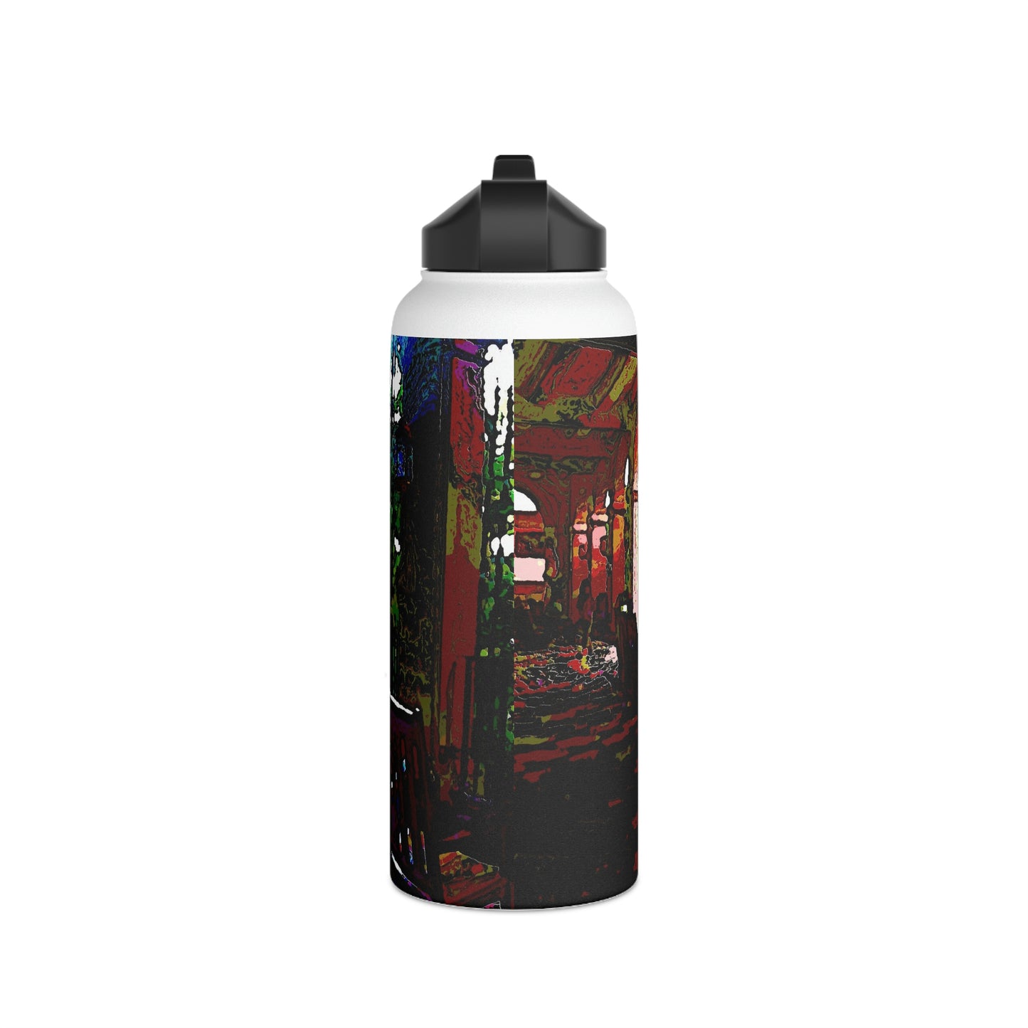 Stainless Steel Water Bottle, Standard Lid ... Lanai & Rocking Chairs At: 'The Pink Palace' ... The Royal Hawai'ian ... Honolulu, HI ... '27Oct2014' ... Original Works ...