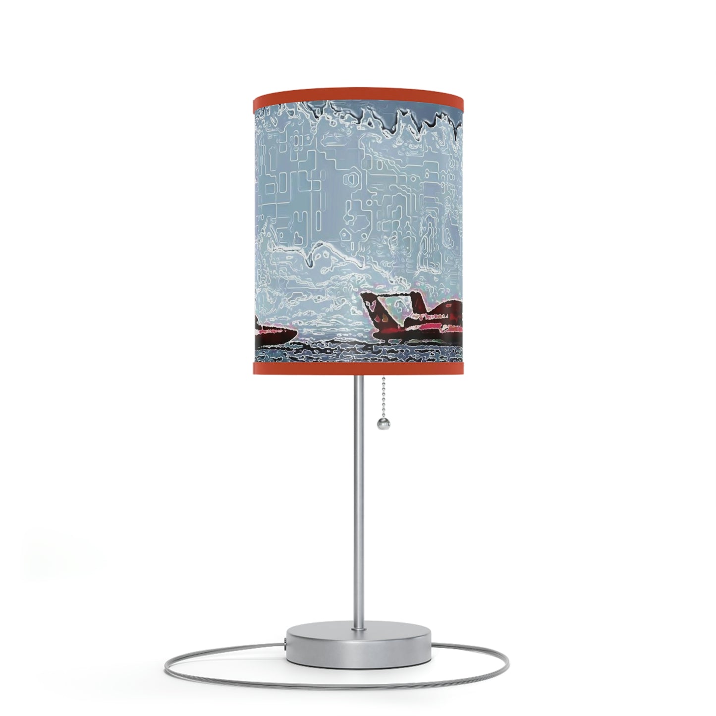 Lamp on a Stand, US|CA plug ... Seattle Columbia Cup On Lake Washington ... "Dave Wilcox Heads For The Win" ... Associate Gift-Photo ... Original Works ...