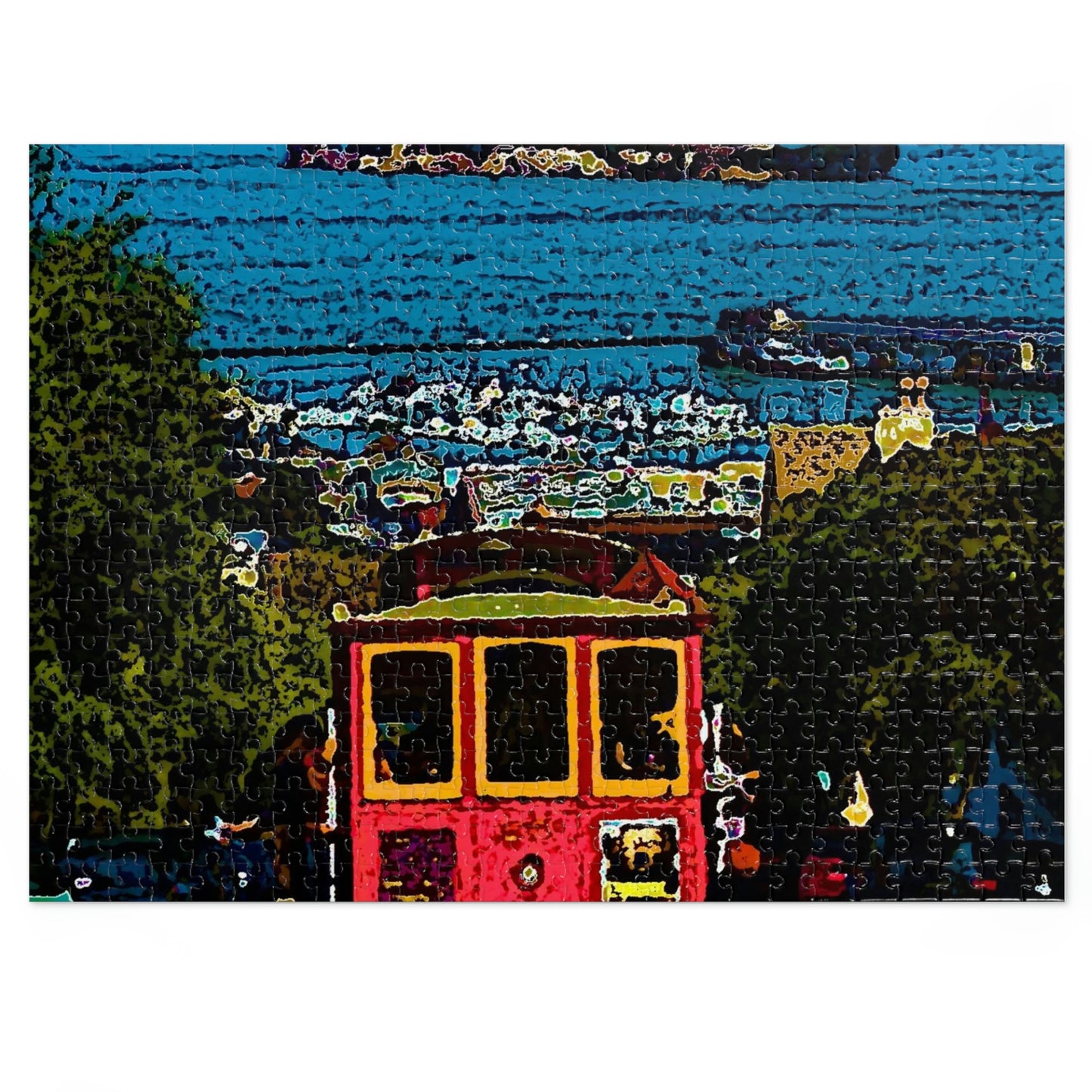Jigsaw Puzzle (30, 110, 252, 500,1000-Piece) ... San Francisco ... 'A Rice-A-Roni-A-San Francisco Treat' ... "A Cable Car Classic" ... Family Archives: 1973 ... Original Works ...
