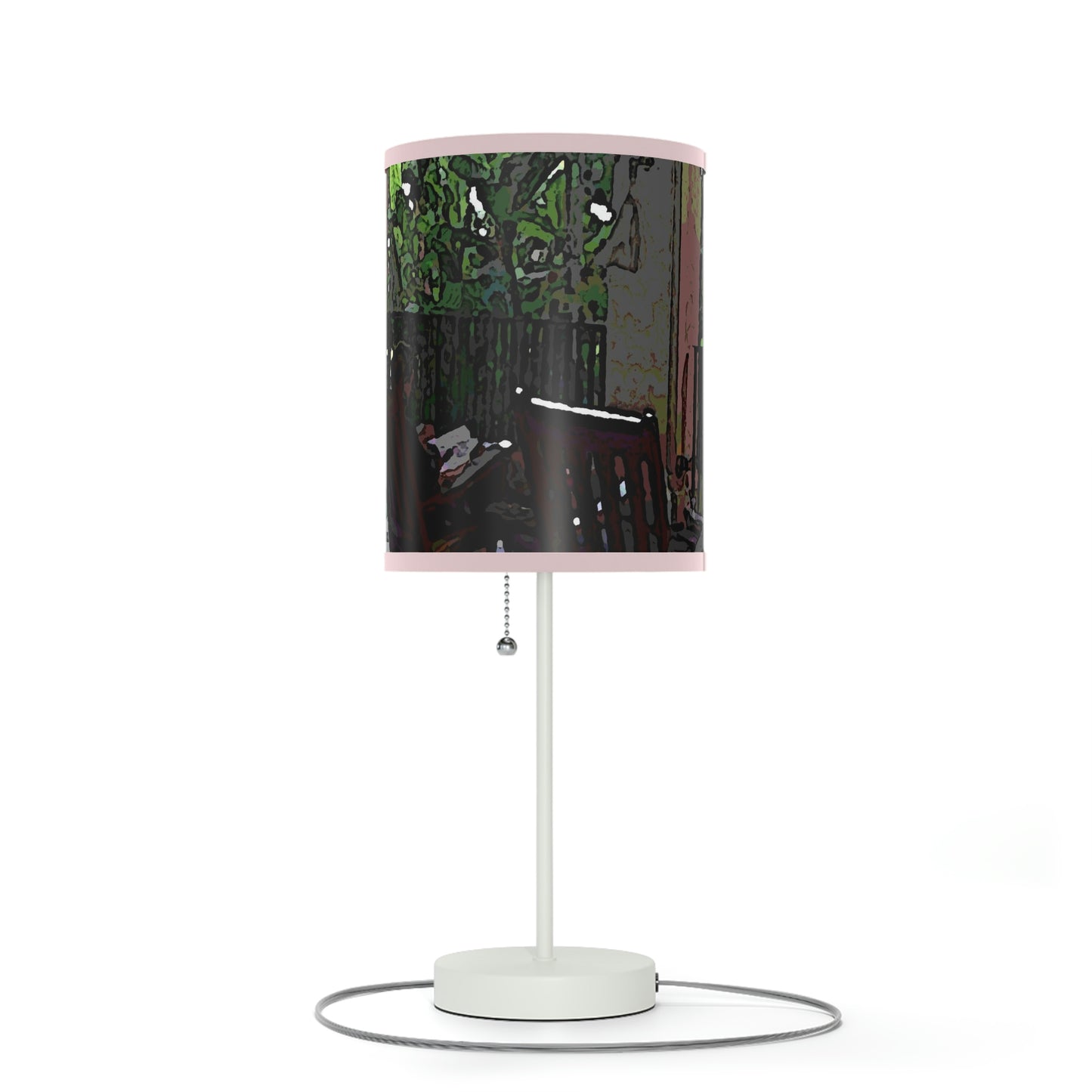 Lamp on a Stand, US|CA plug ...Lanai & Rocking Chairs At: 'The Pink Palace' ... The Royal Hawai'ian ... Honolulu, HI ... '27Oct2014' ... Original Works ...
