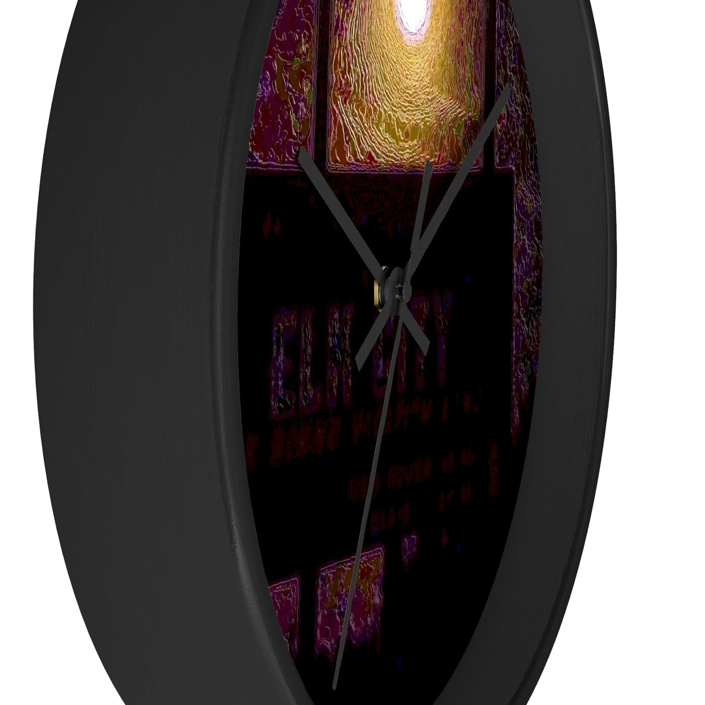 Wall clock ... Car Approaches From The Stern ... Moon Ascendary From The Bow ... "Two Friendly Travellers On A Cold Night Near Elk City" ... C