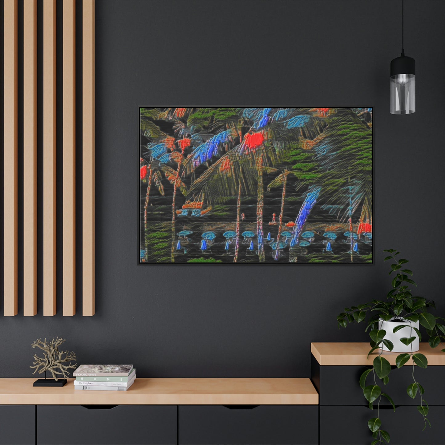 Gallery Canvas Wraps, Horizontal Frame ... "The Royal Hawai'ian: Waikiki Beach_Beach" ... Honolulu, HI ... Ocotber 2014 (Halloween) ... Original Works ...