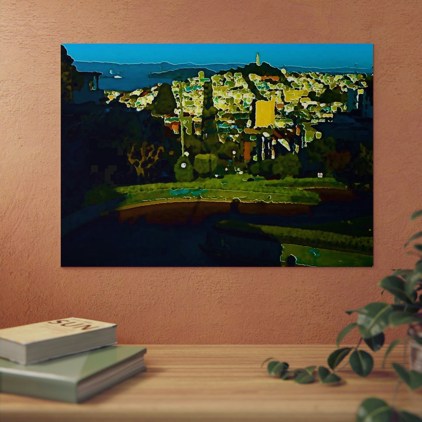 Aluminum Composite Panels ... "A Very Curvy Road With Outstanding Views" ... 'Keep You Eyes On The Road!' ... Lombard St, SF, California_2 ... Family Archives (Father) ... Original Works ...