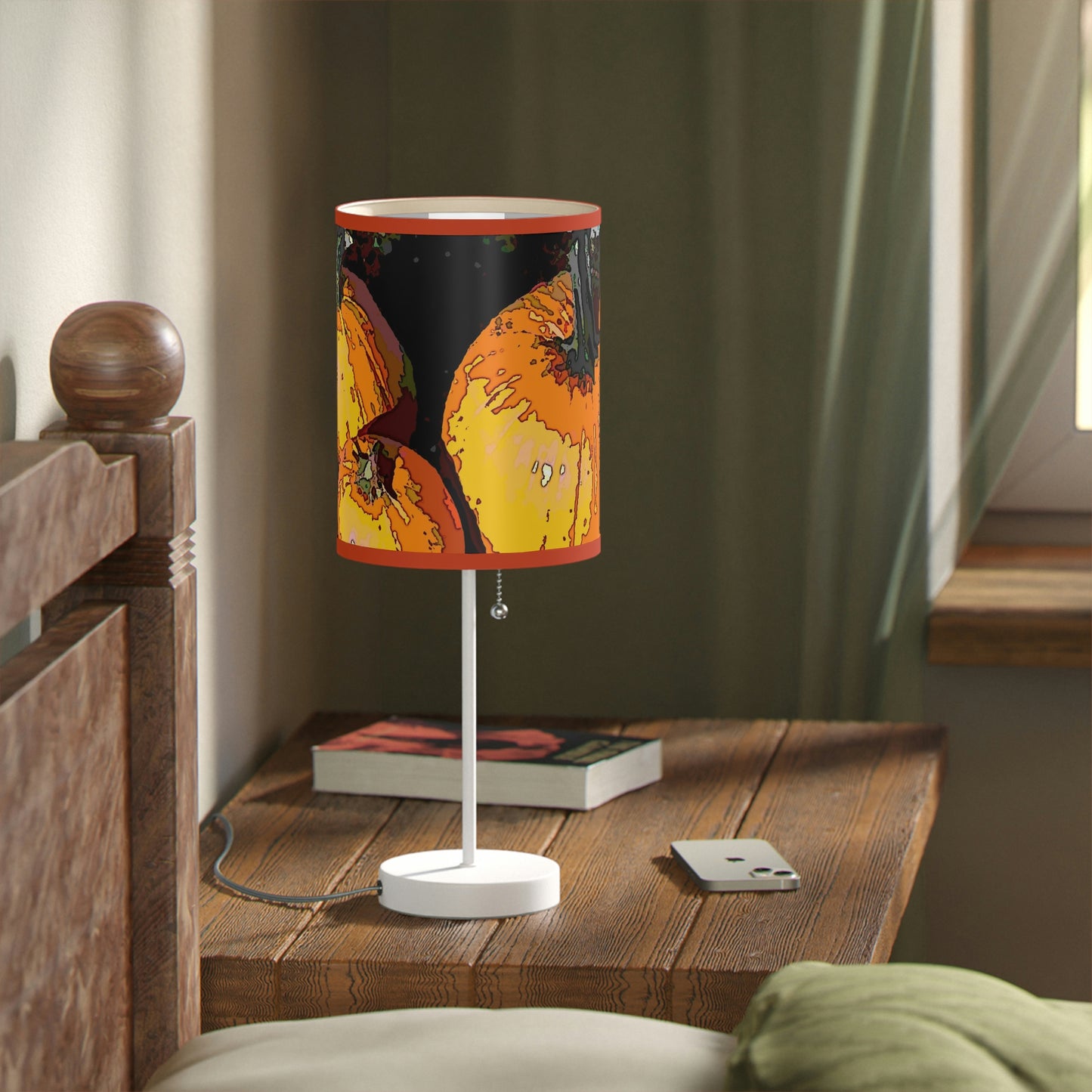 Lamp on a Stand, US|CA plug ... "A Lantern Within A Jack-O-Lantern" ...