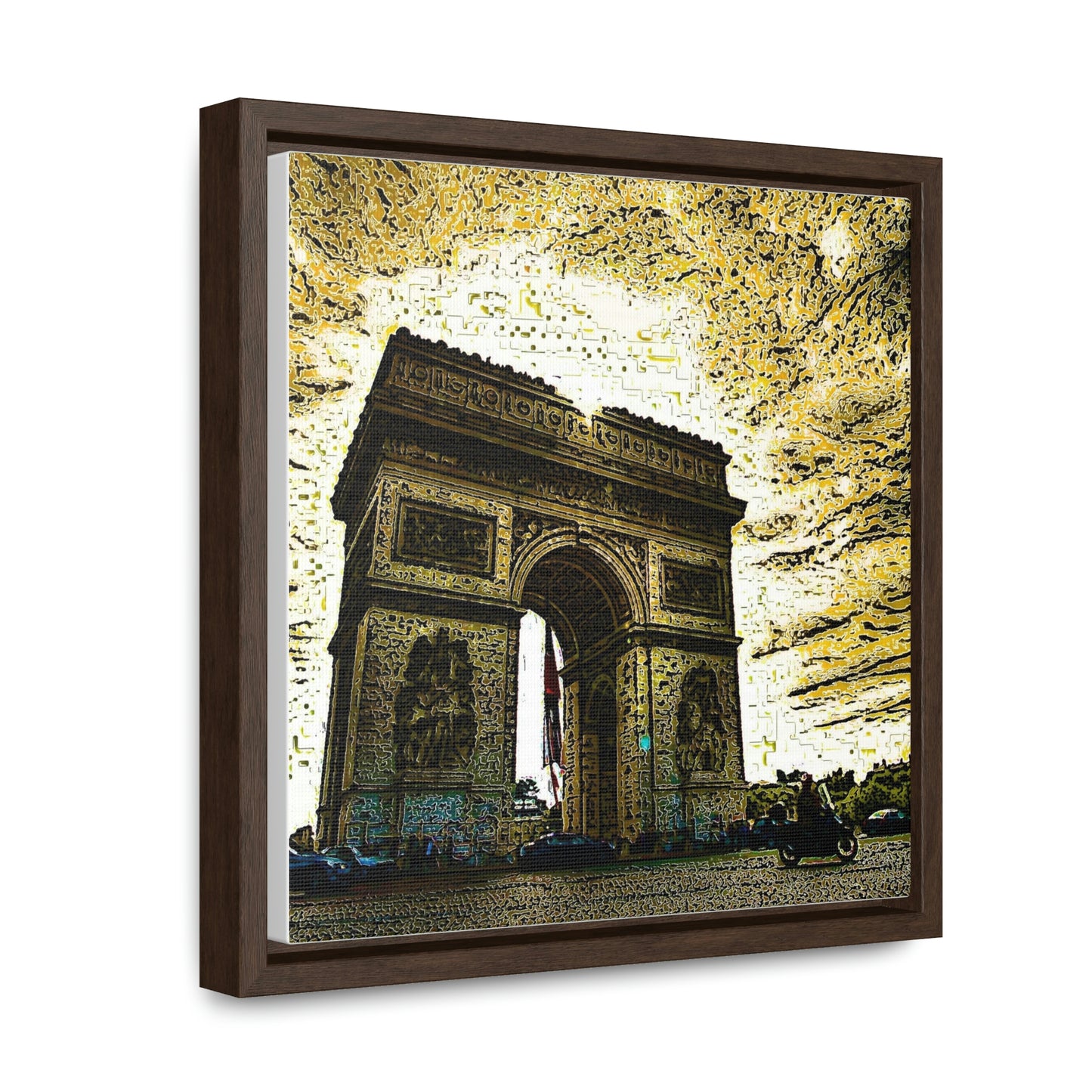 Gallery Canvas Wraps, Square Frame ...  L'Arc de Triomphe ... 'Barbara Joan Bonnell-Holt Photo' ... Circa 1972 ... Oringinal Works ...
