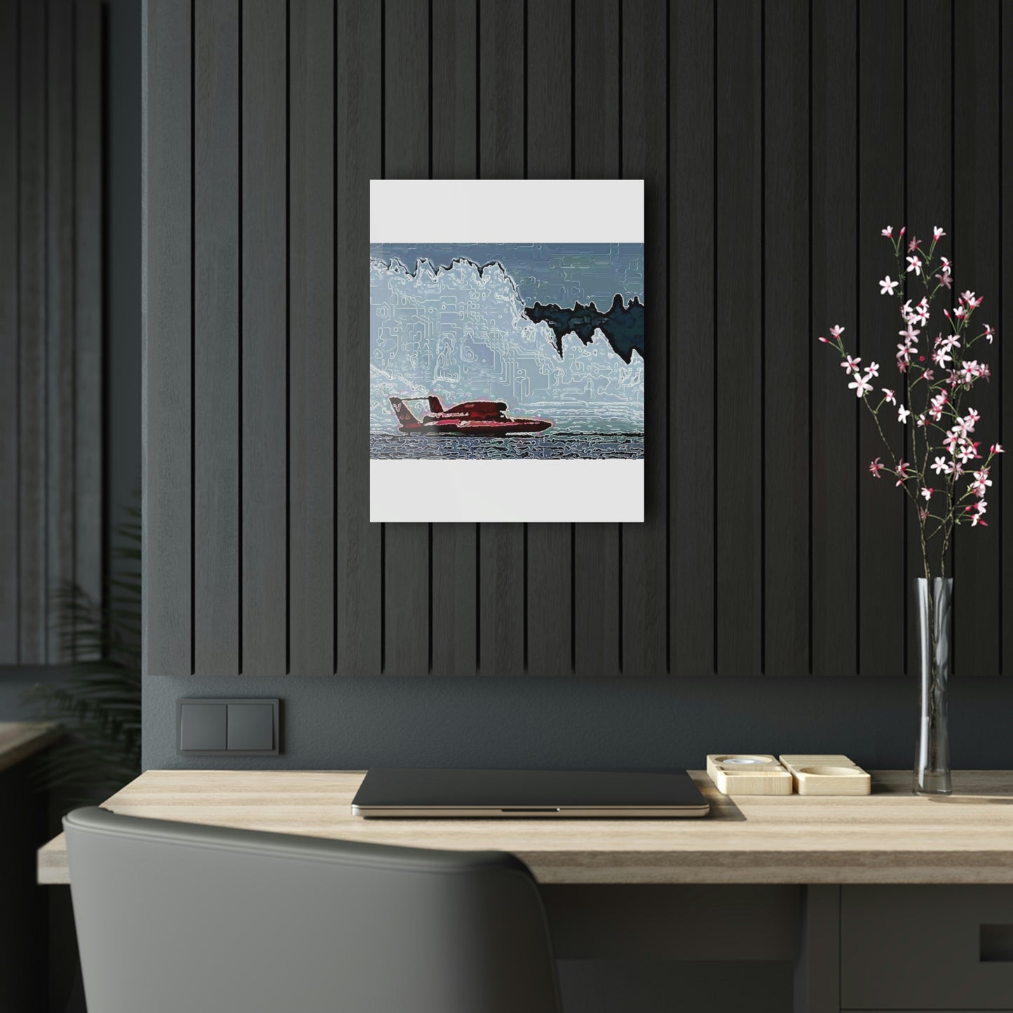 Acrylic Prints ... Seattle Columbia Cup On Lake Washington ... "Dave Wilcox Heads For The Win" ... Associate Gift-Photo ... Original Works ...