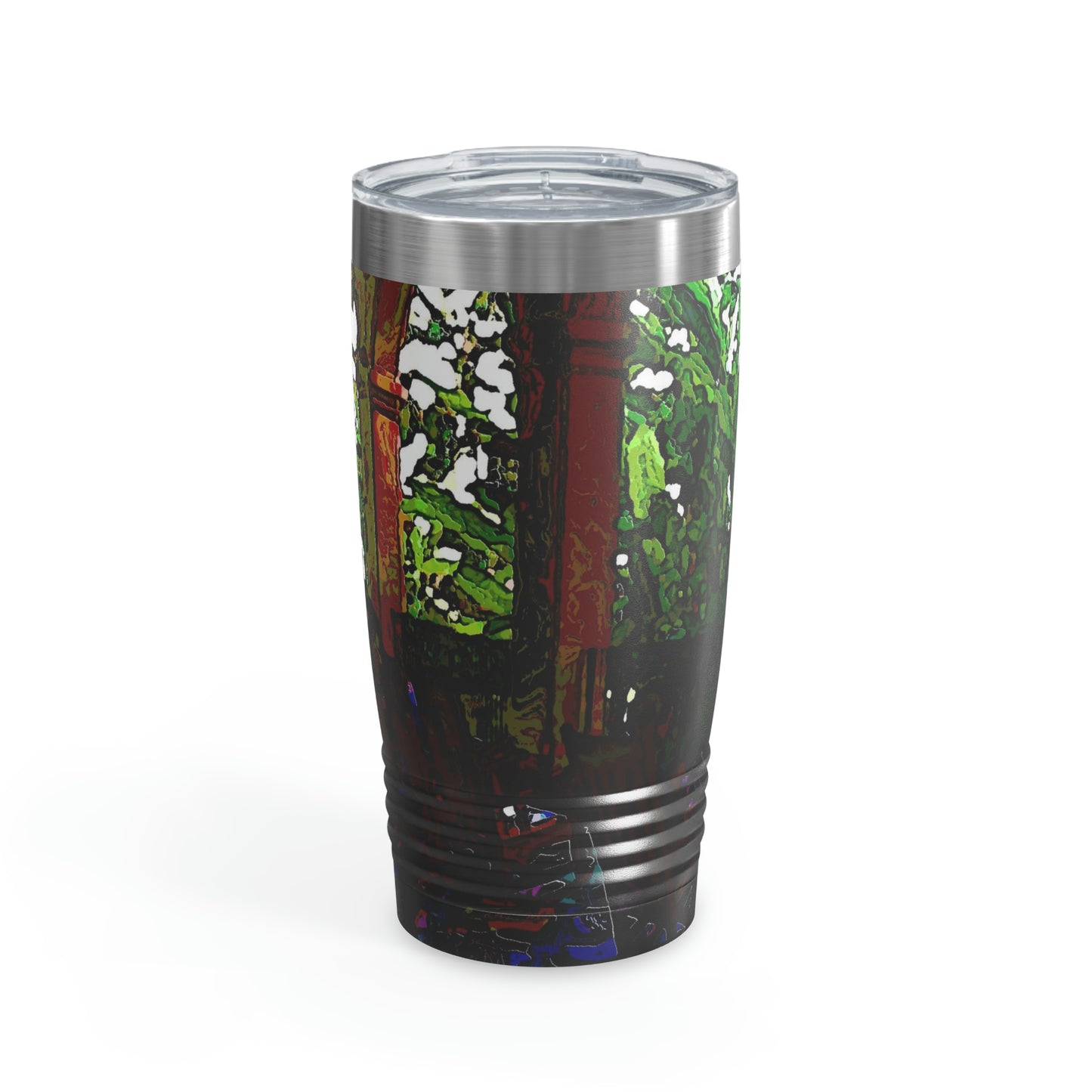 Ringneck Tumbler, 20oz ... Lanai & Rocking Chairs At: 'The Pink Palace' ... The Royal Hawai'ian ... Honolulu, HI ... '27Oct2014' ... Original Works ...