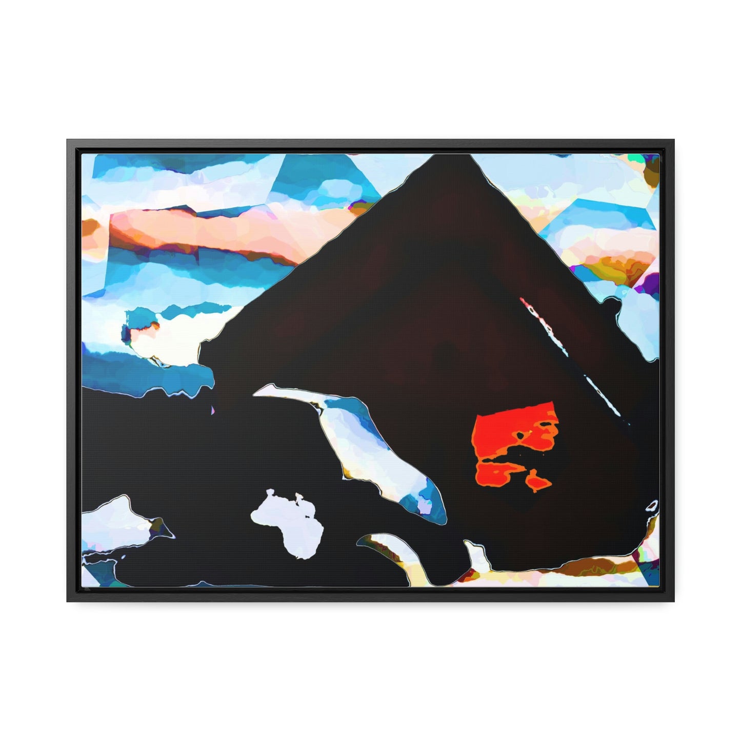 Gallery Canvas Wraps, Horizontal Frame ... After An Intense Snow Storm ... 'Digging Out' ... A Vehicle & Cabin "In The Mountains" ... March 2023 ... Original Works ...