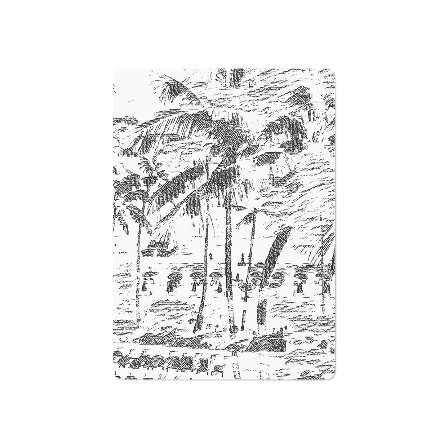 Custom Poker Cards ... "The Royal Hawai'ian: Waikiki Beach_Beach" ... Honolulu, HI ... Ocotber 2014 (Halloween) ... Original Works ...