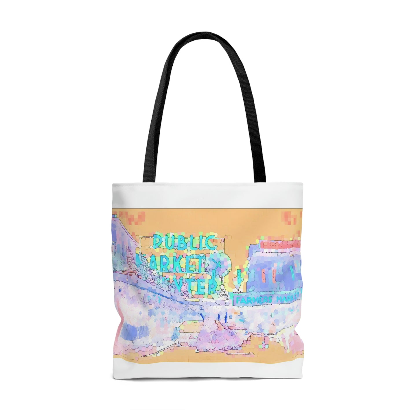 AOP Tote Bag ... A Bag To: "Use To-The-Market, At-The-Market, & Home-From-The-Market." Original Piece.