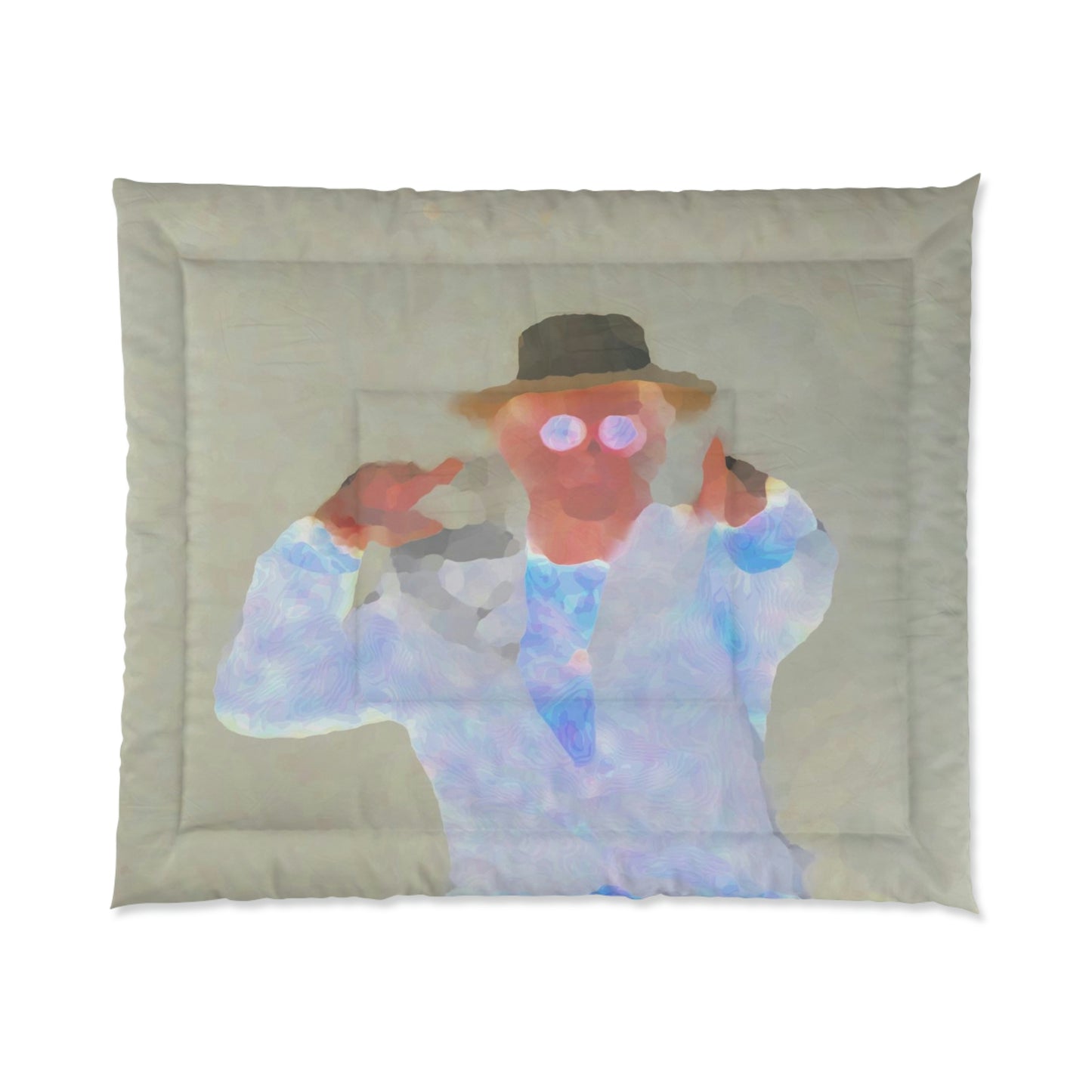 Comforter ... "Here's To You Friends & Associates" ... Geting-Er-Done ... Idaho / Washington Border (Lewiston, ID - Clarkston, WA) ... Original Works: Rendering Time: 8 Hours ...