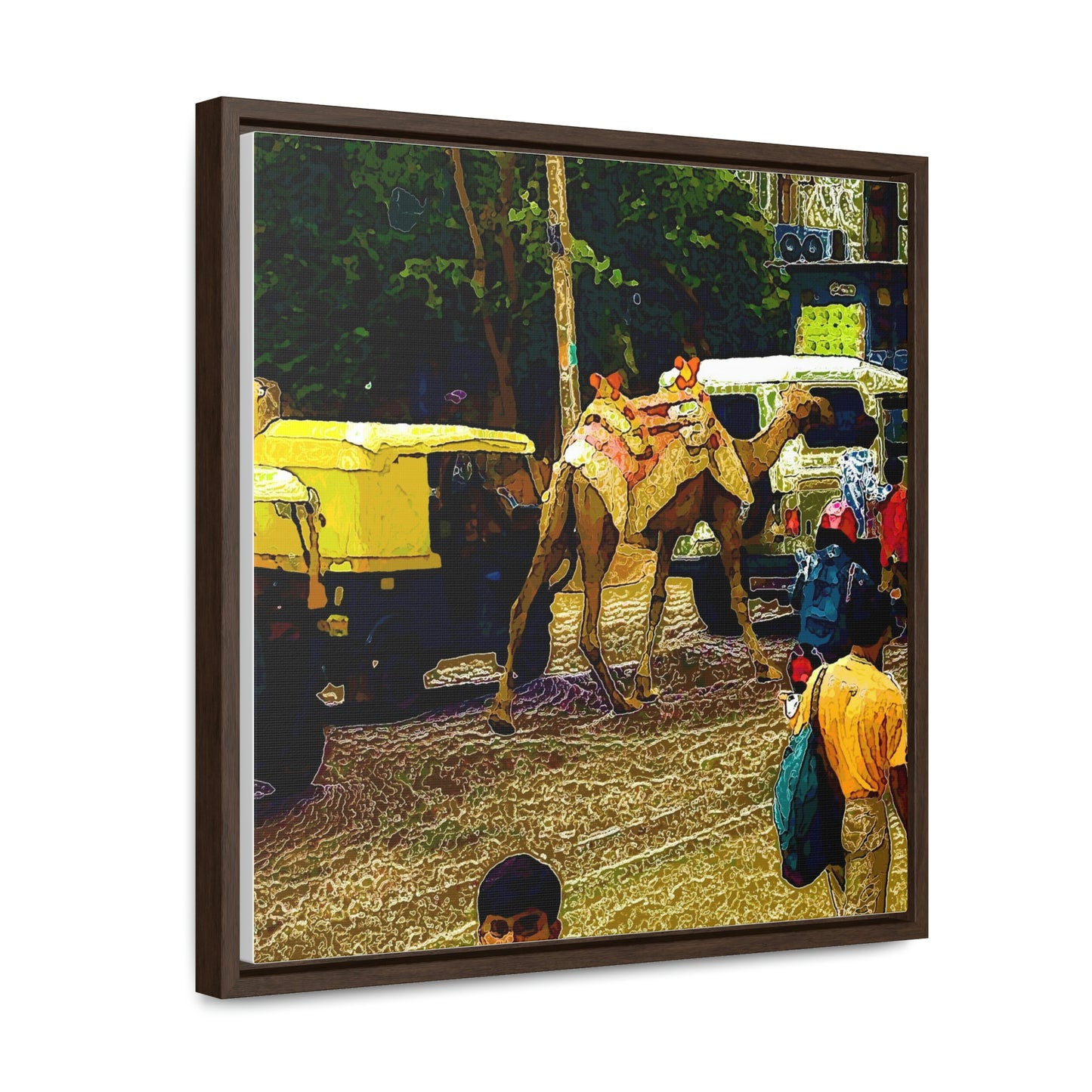 Gallery Canvas Wraps, Square Frame ... "Truckin'-Up-To-Buffalo ... 'Oops - Wrong Country' ... Truckin'-Up-To-New Delll -'E' ... " ... (Delhi, India) ... 5July2007. Original Works ...