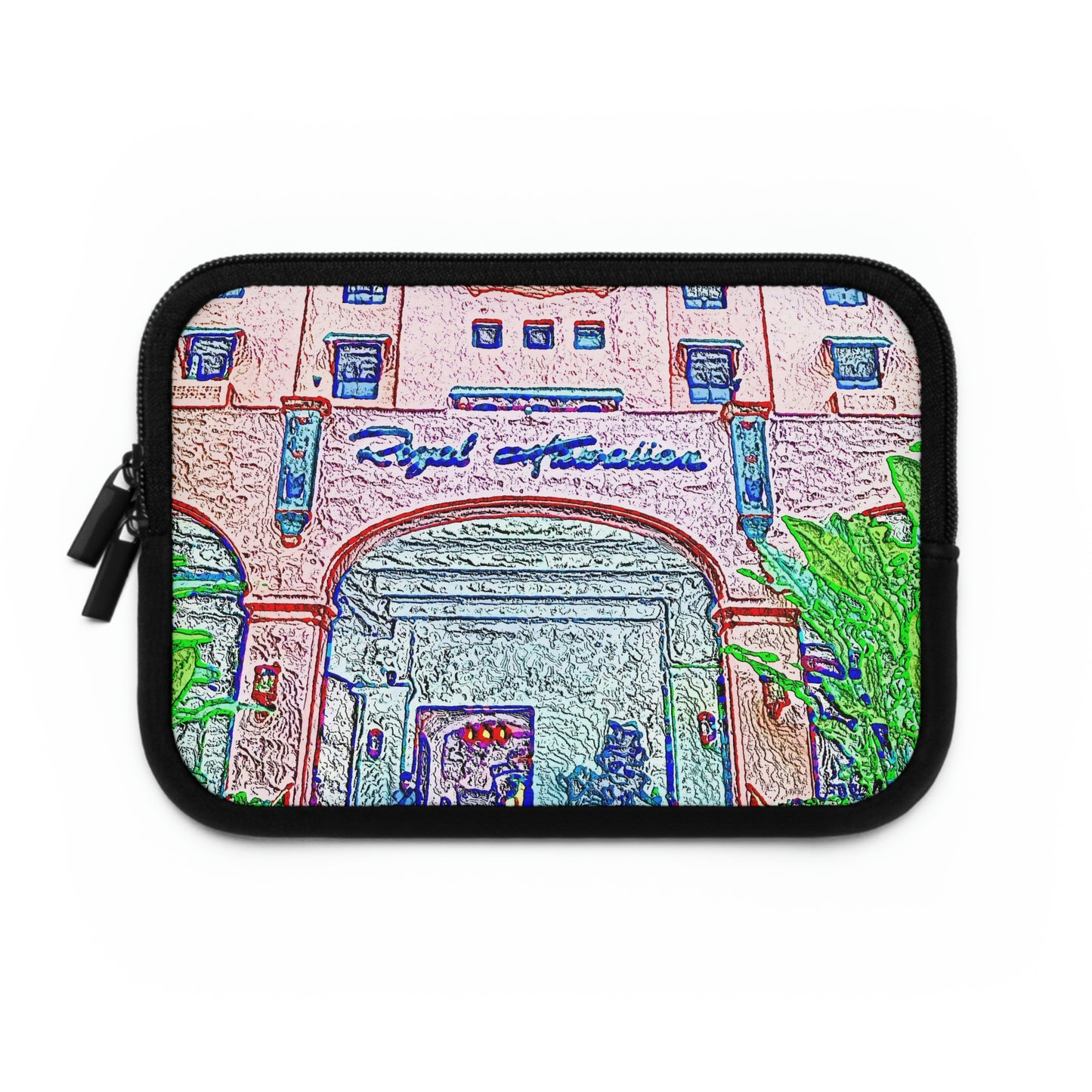 Laptop Sleeve ... "La Grande Entree" At: 'The Pink Palace' ... The Royal Hawai'ian ... Honolulu, HI ... '27Oct2014' ... Original Works ...