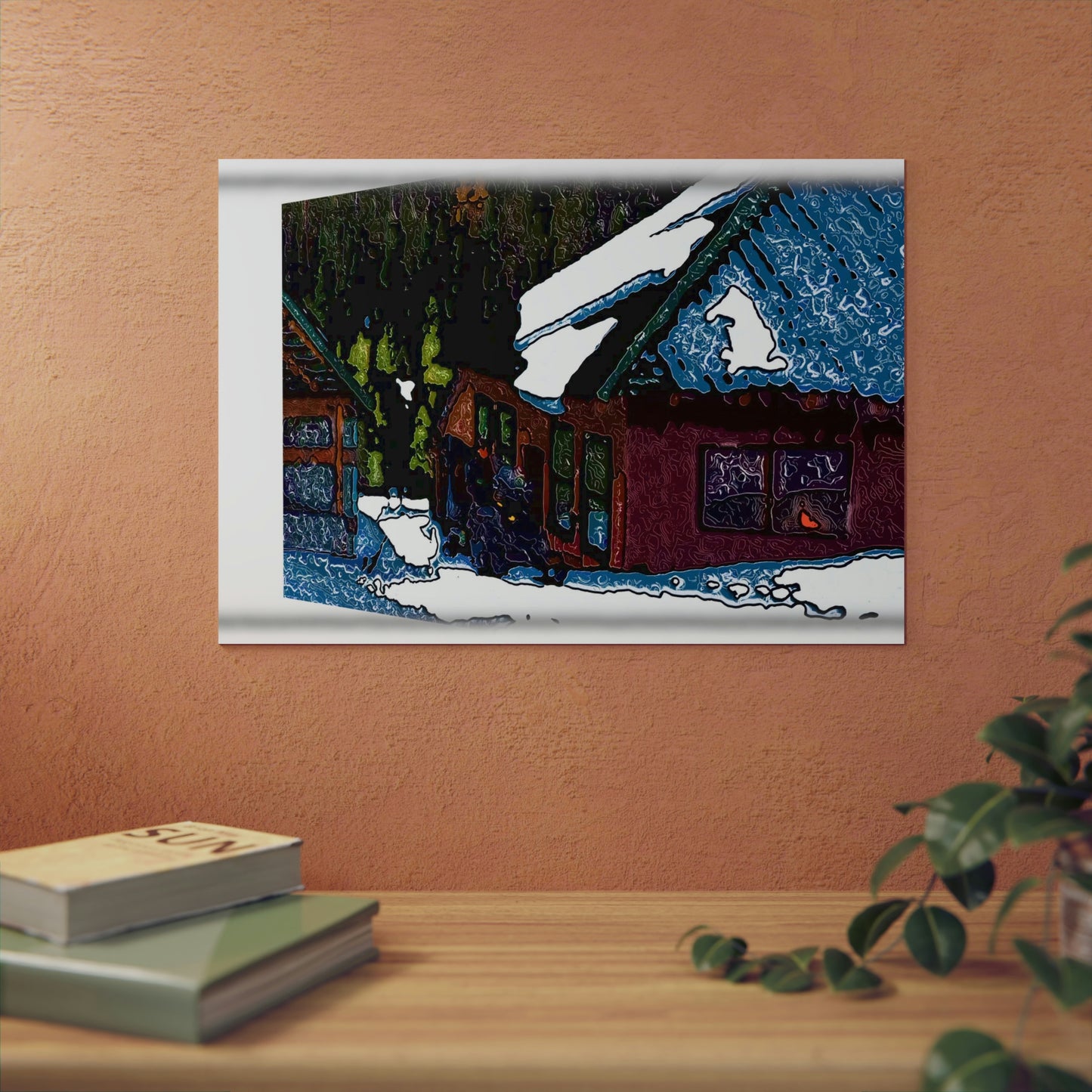 Aluminum Composite Panels ... "3-D & Perspective" ... A Snowmobiler 'Ridest-Through-It' ... Rhett Creek, Idaho ... Original Works ...