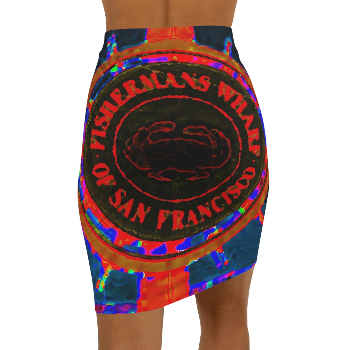 Women's Mini Skirt ... "No.9 Fishermen's Grotto - Fishermen's Wharf, SF, California" ... Family Archives: 1970's ... Original Works ...