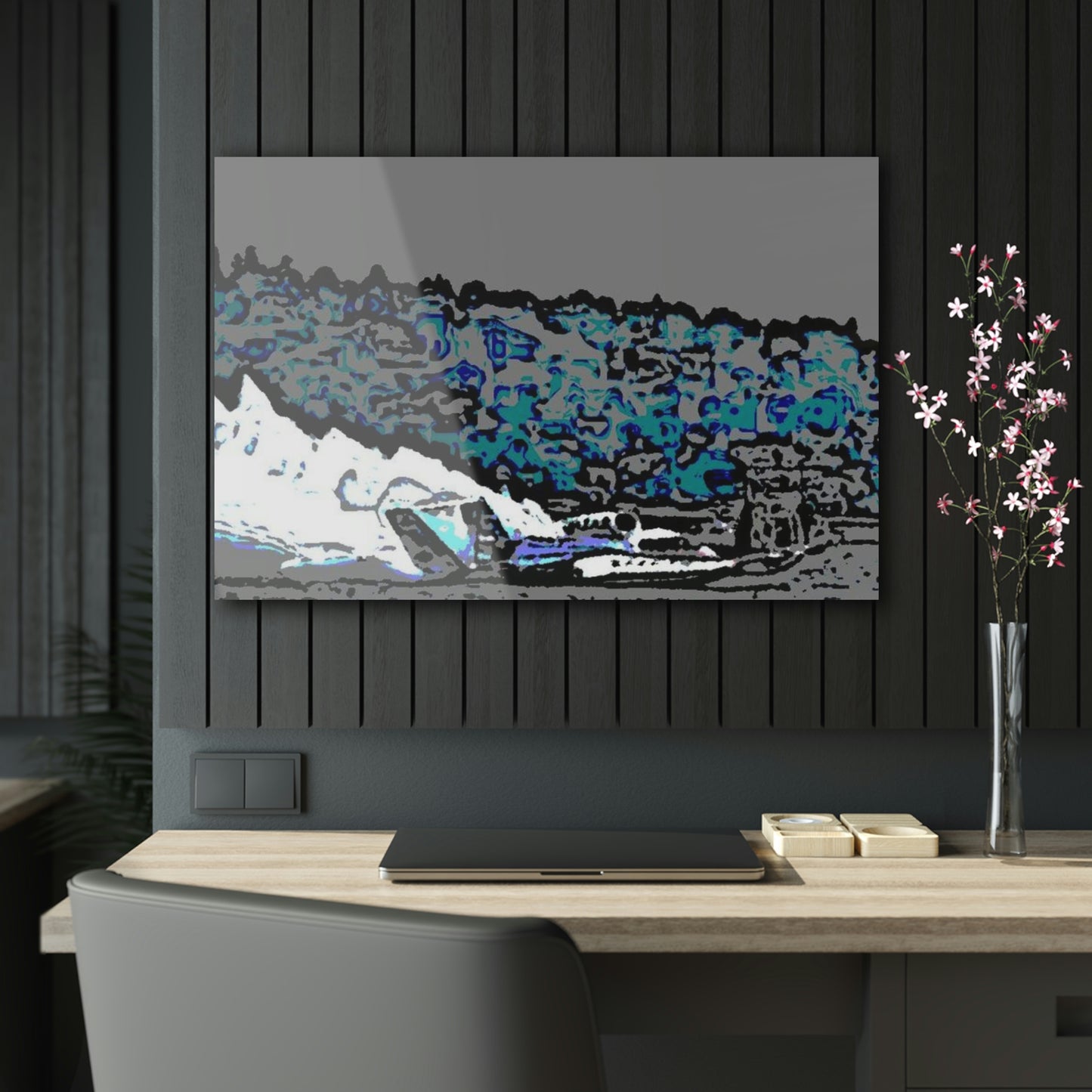 Acrylic Prints ... Seattle Columbia Cup On Lake Washington ... "Dave Wilcox Heads For The Win" ... Associate Gift-Photo ... Original Works ...