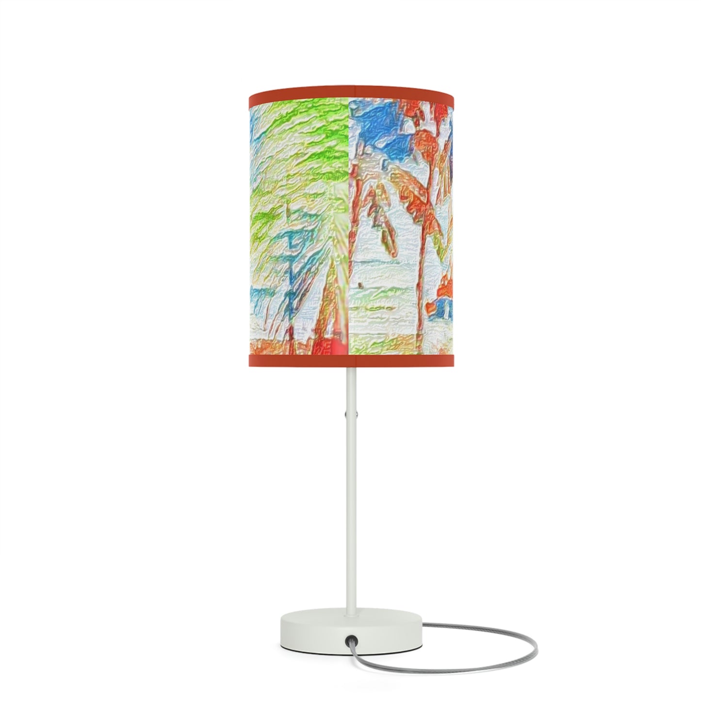 Lamp on a Stand, US|CA plug ... "The Royal Hawai'ian: Waikiki Beach_Beach" ... Honolulu, HI ... Ocotber 2014 (Halloween) ... Original Works ...